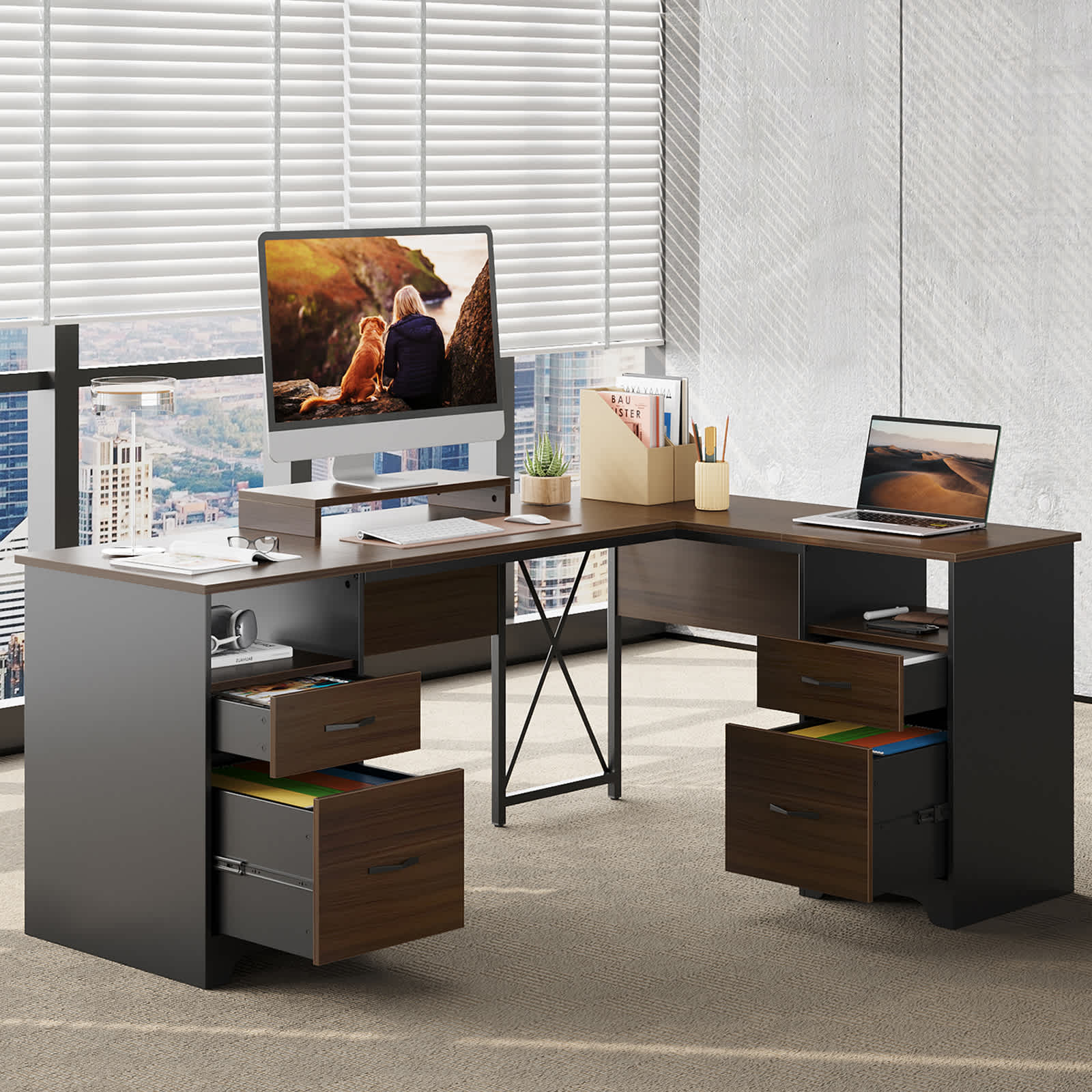 Bestier LOW-H104715P-CRY desks - View #6
