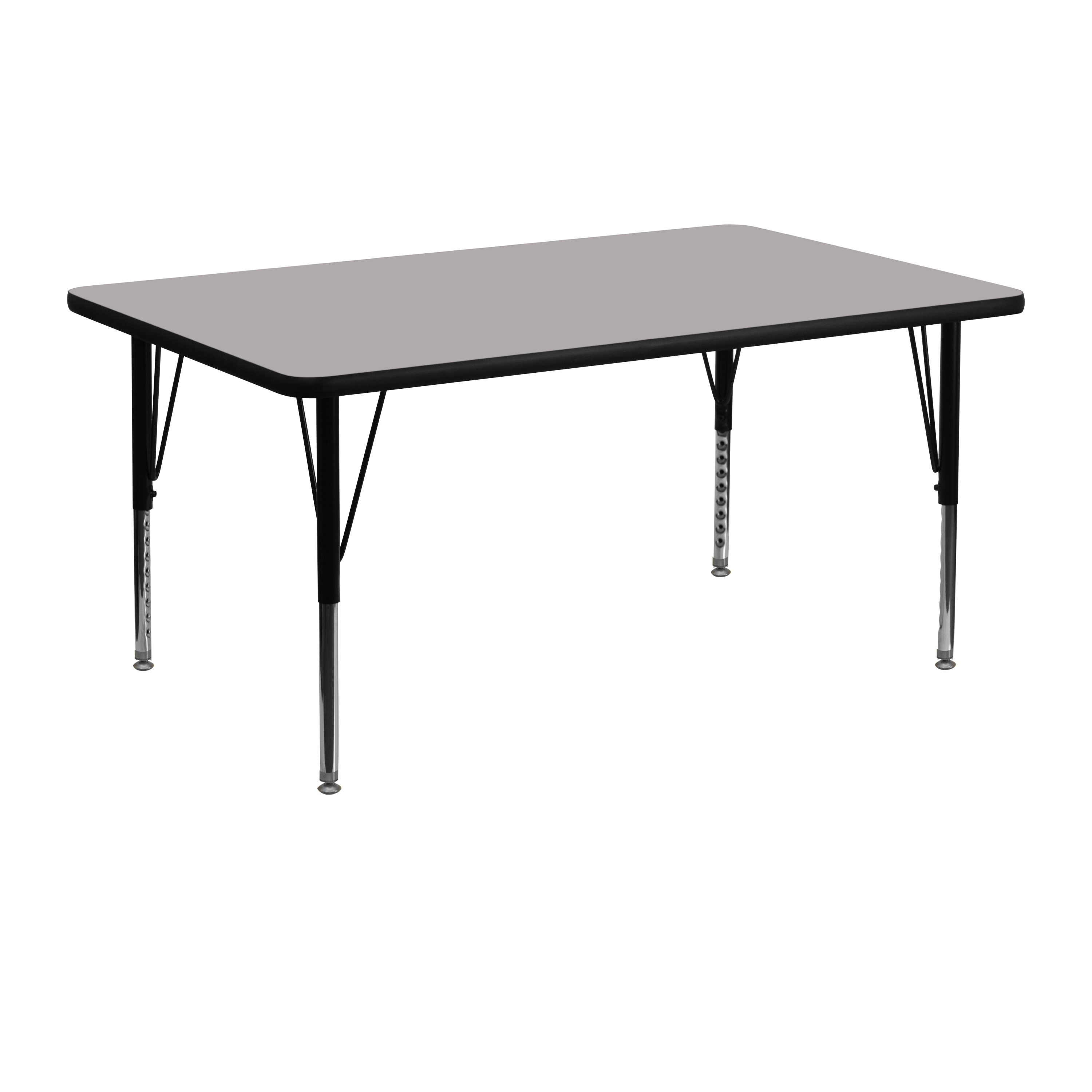 Emma + Oliver 889142720164 24x48 Grey HP Laminate Preschool Activity Table