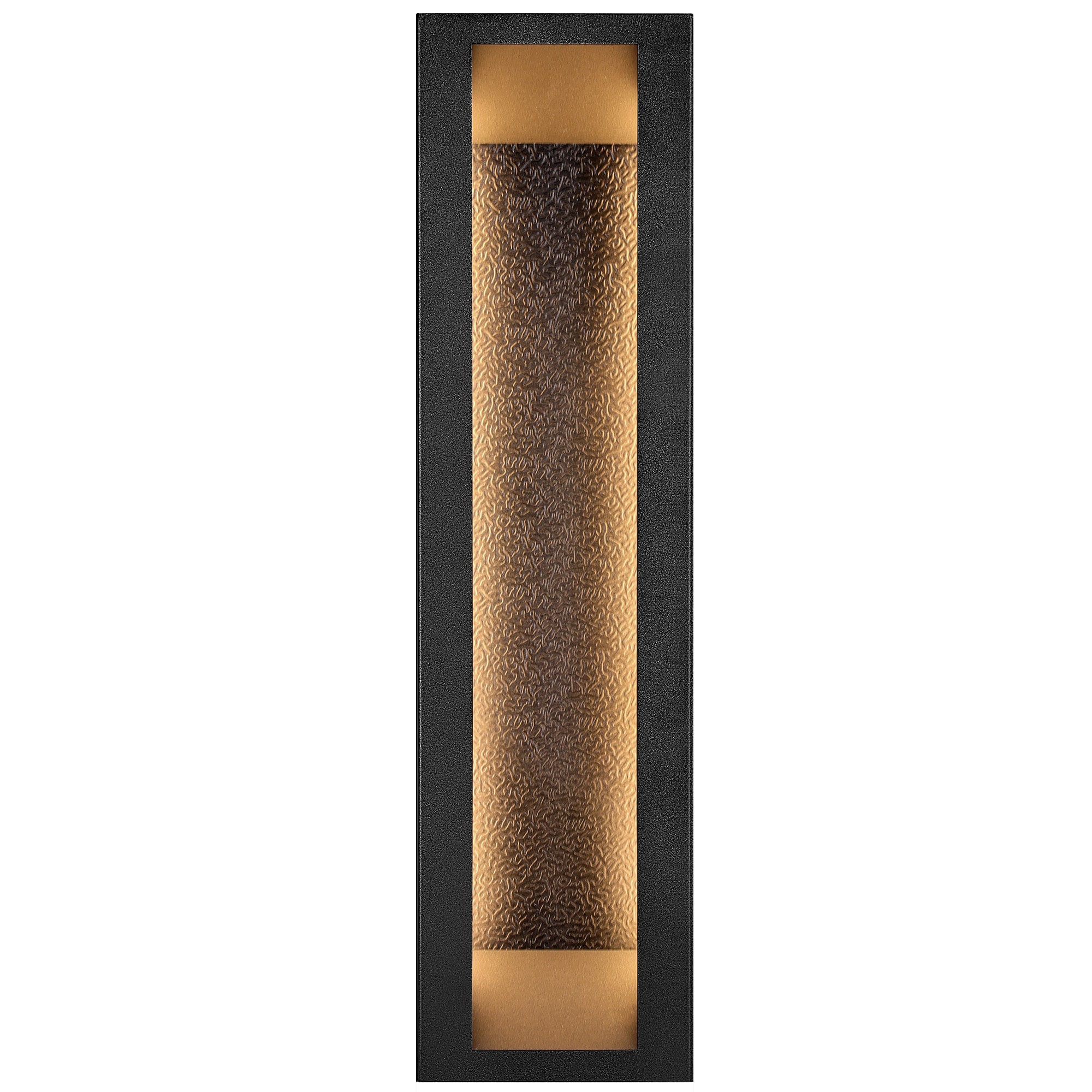 LamQee 06FTL0326ABK Outdoor Wall Sconces 19.7-in H Matte Black Hardwired Integrated LED Outdoor Wall Light