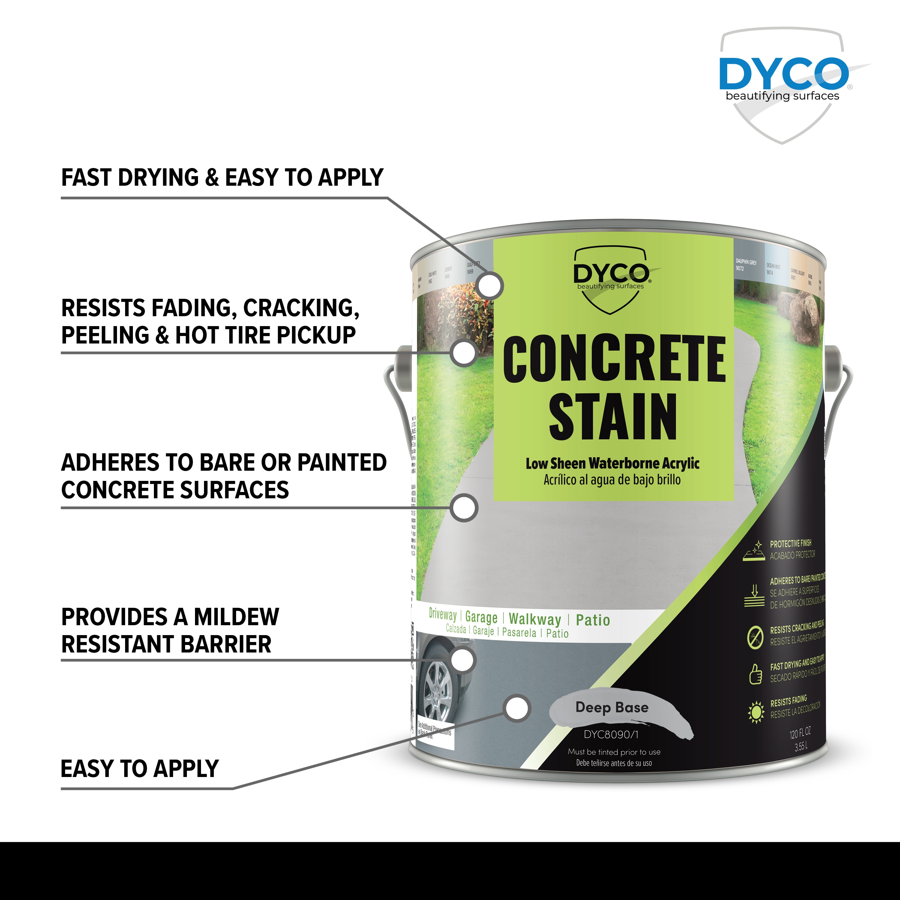 Dyco Paints DYC8090/1 Concrete-Stains - View #3