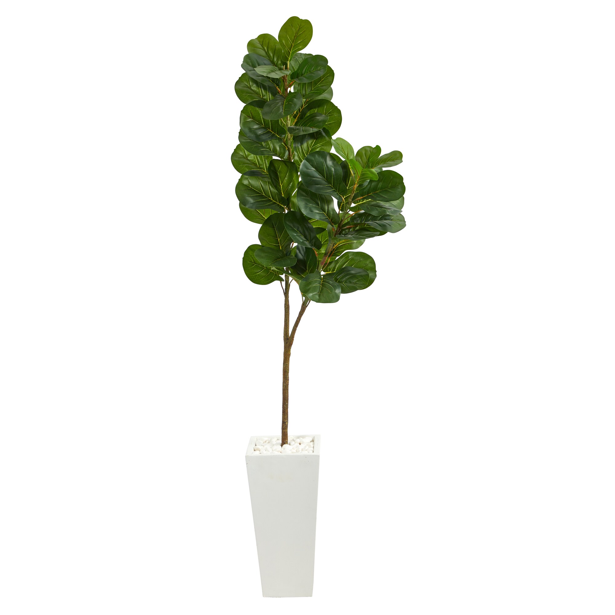Nearly Natural T2499 72-in Green Indoor Floor Fiddle Leaf Artificial tree