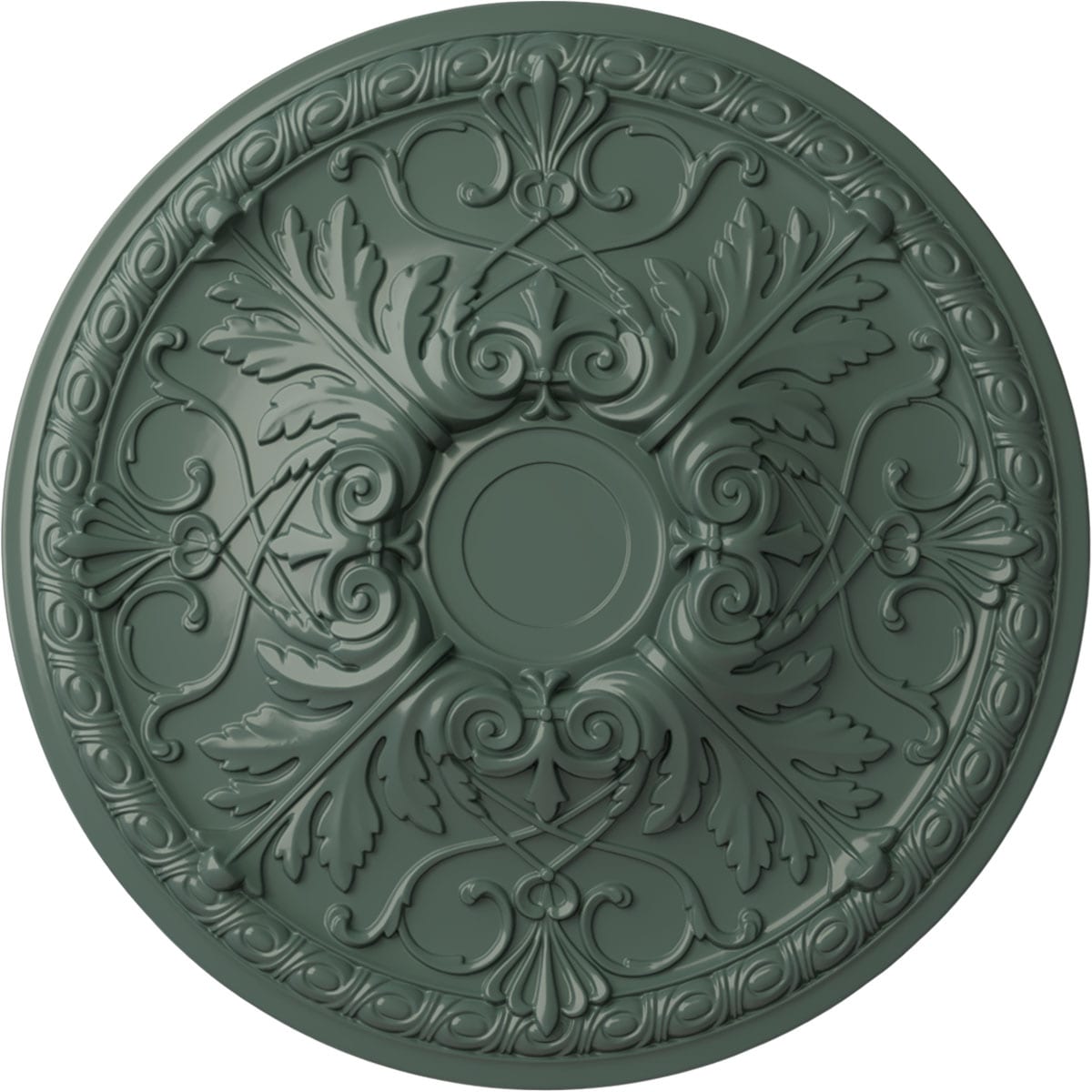 Ekena Millwork CM26TNCBF Tristan 26-in W x 26-in L Painted Cloud Burst Polyurethane Whole Ceiling Medallion