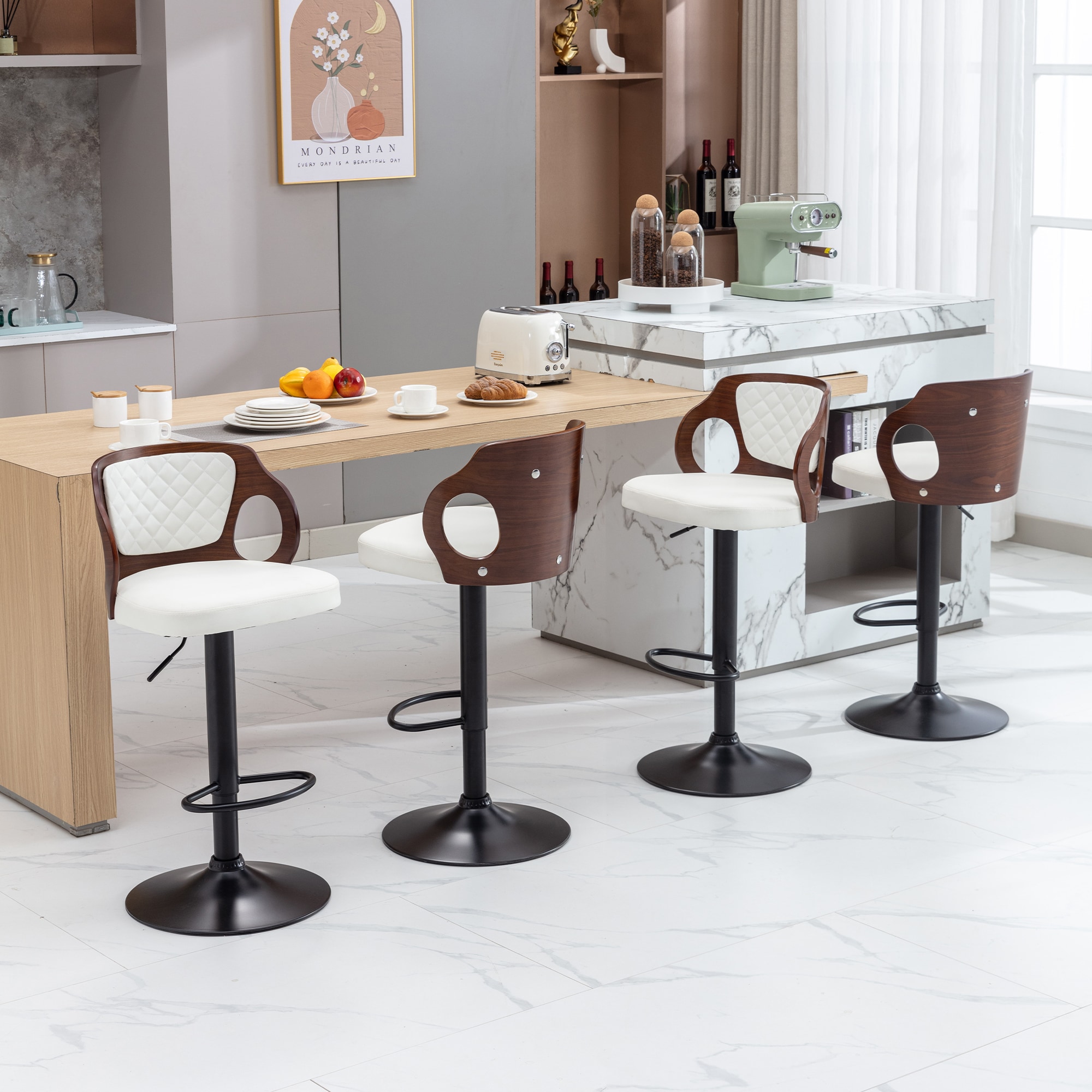 Vecelo LOE-C16-WHT stools - View #6