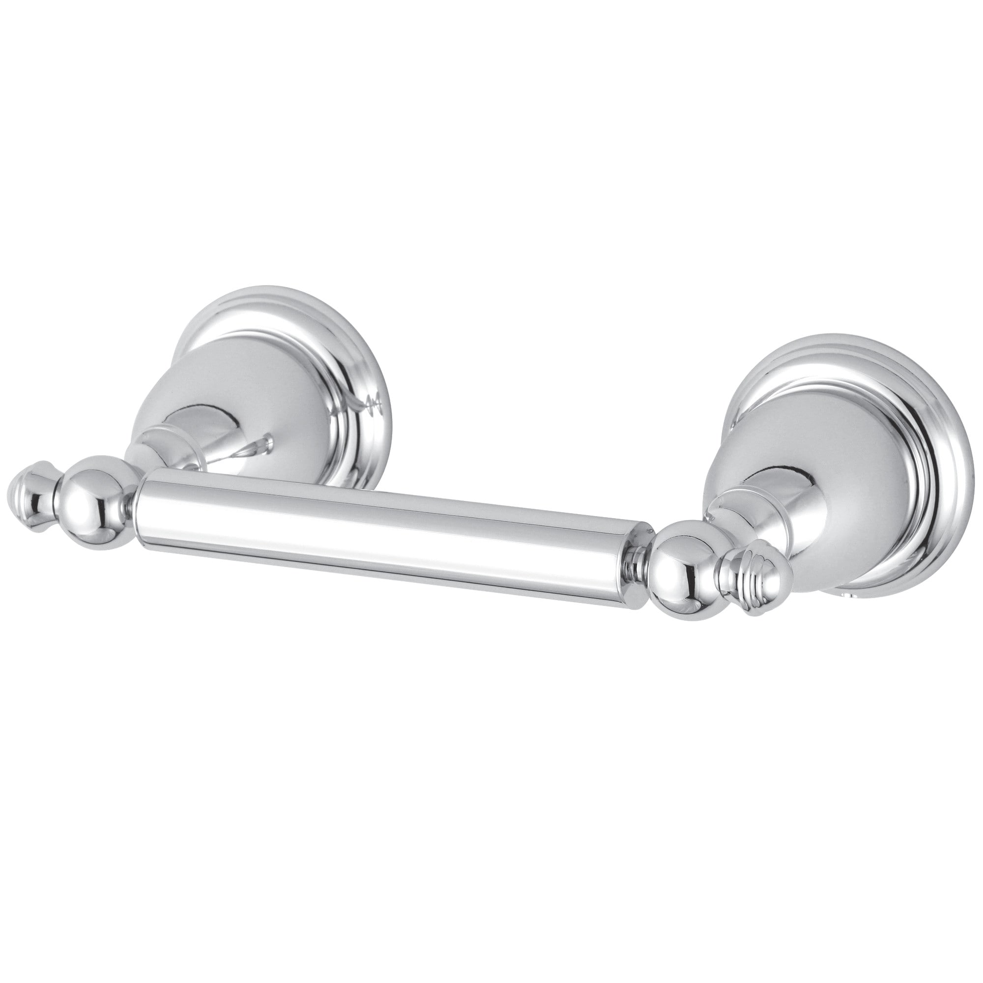 English Vintage Chrome Wall Mounted Toilet Paper Holder