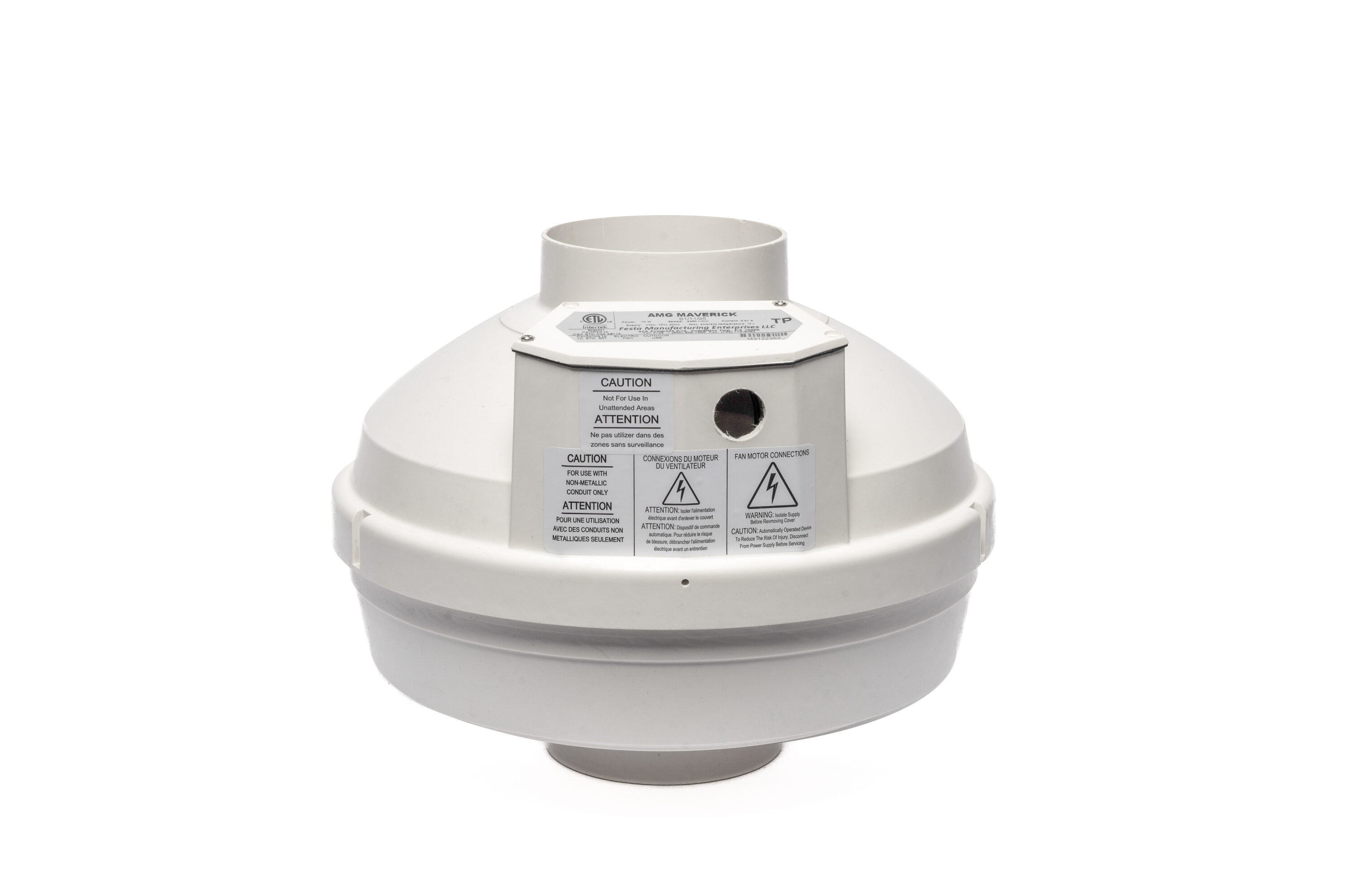 Festa AMG Radon Fans AMG MAVERICK 4-Inches dia 260 CFM Glass-reinforced poly resin Centrifugal radon mitigation fan