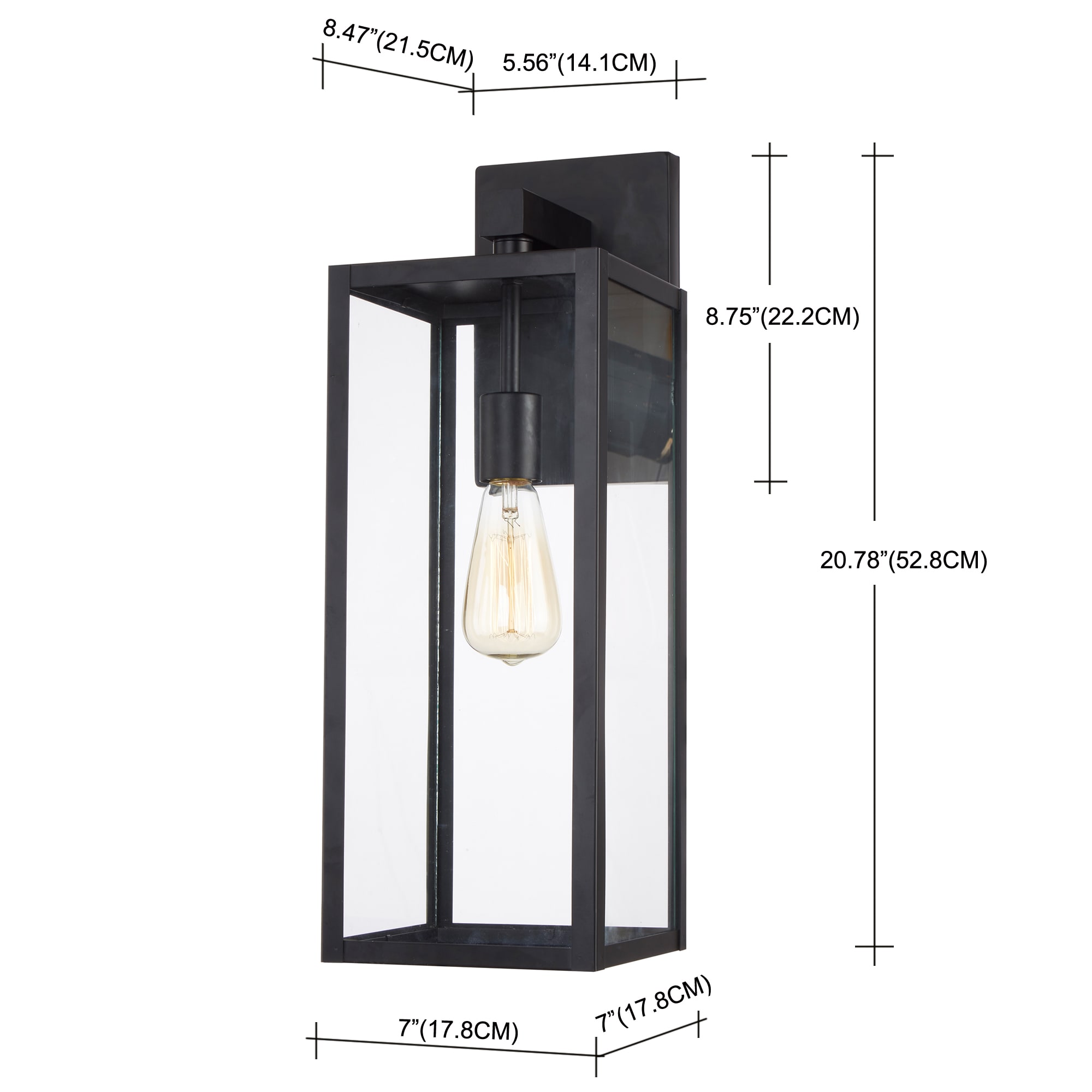 Hukoro F17901-BK Outdoor-Wall-Lighting - View #2