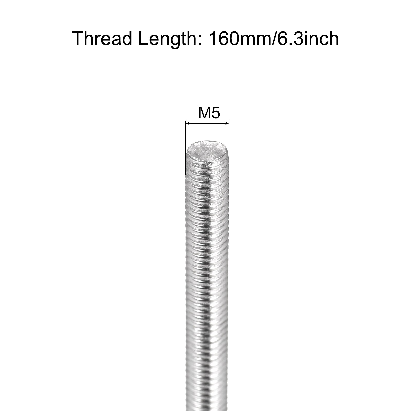 Unique Bargains S26041000UX6438 Threaded-Rod - View #2