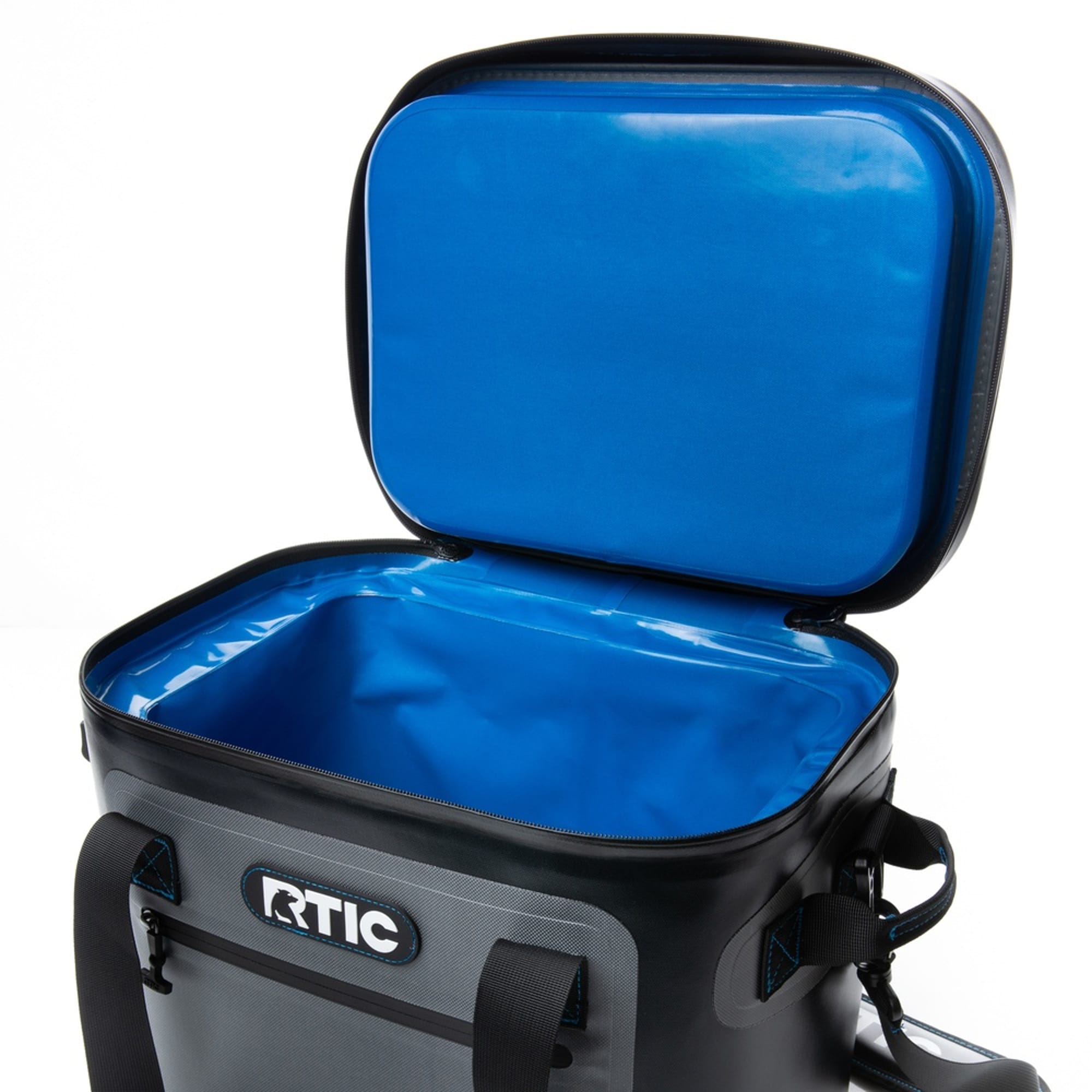 RTIC Soft Pack Insulated Cooler Bag - 30 Cans - Blue/Gray