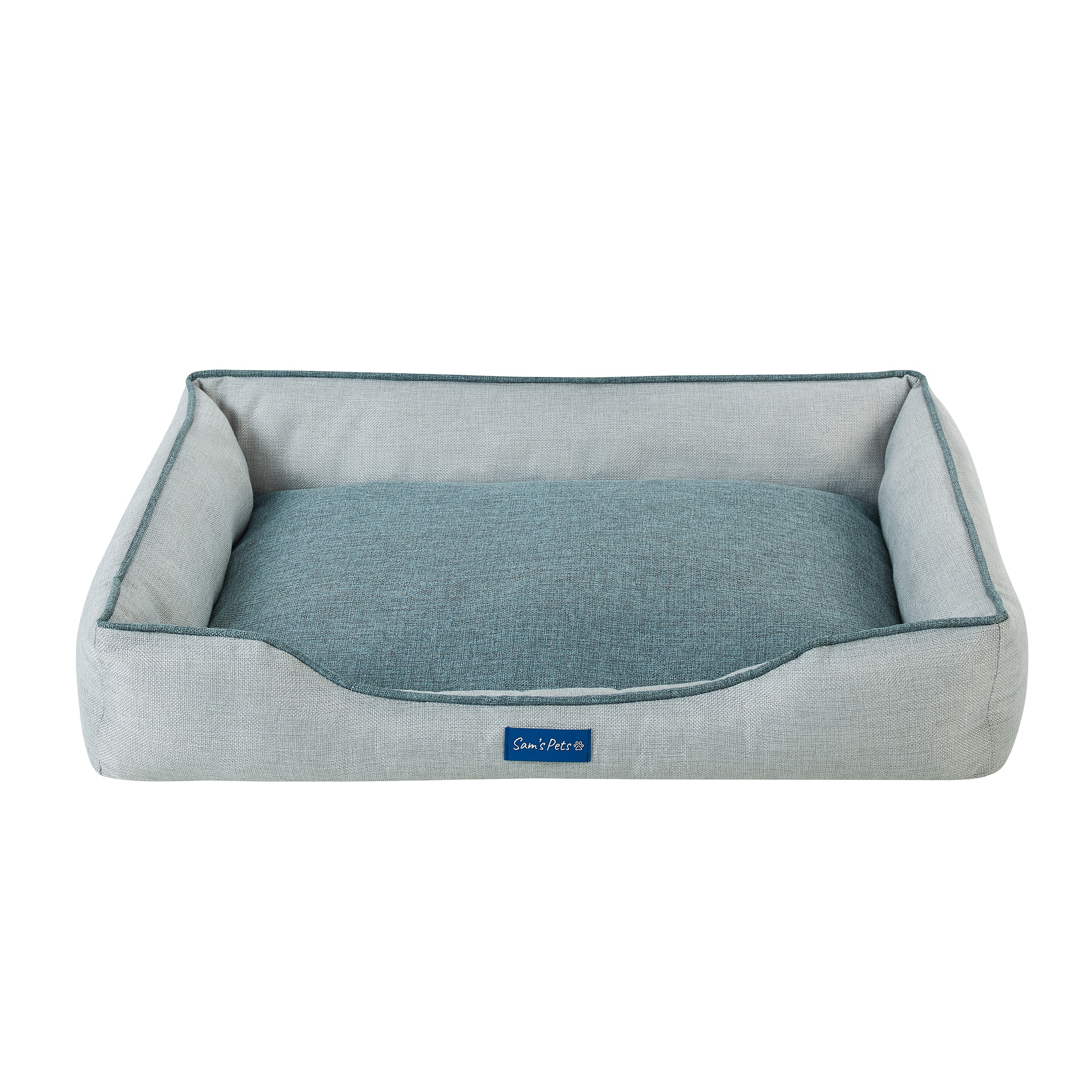 Sam's Pets SP-DB1219GY Square Gray Polyester Bolster ( Medium )