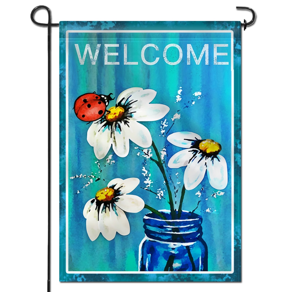 Carolina Panthers Welcome Home Decorative Garden Flag Double Sided Banner