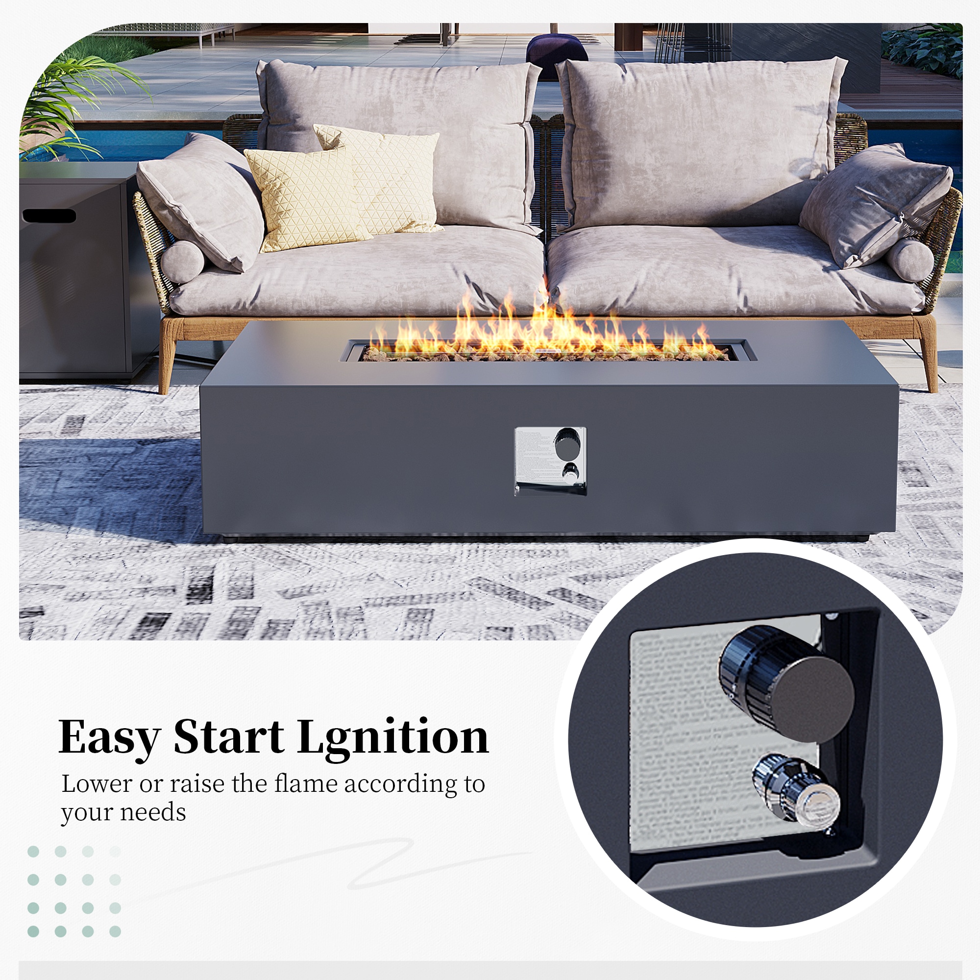 Patio Watcher 56TP-GREY-DK-KDWST Outdoor-Gas-Firepits - View #5