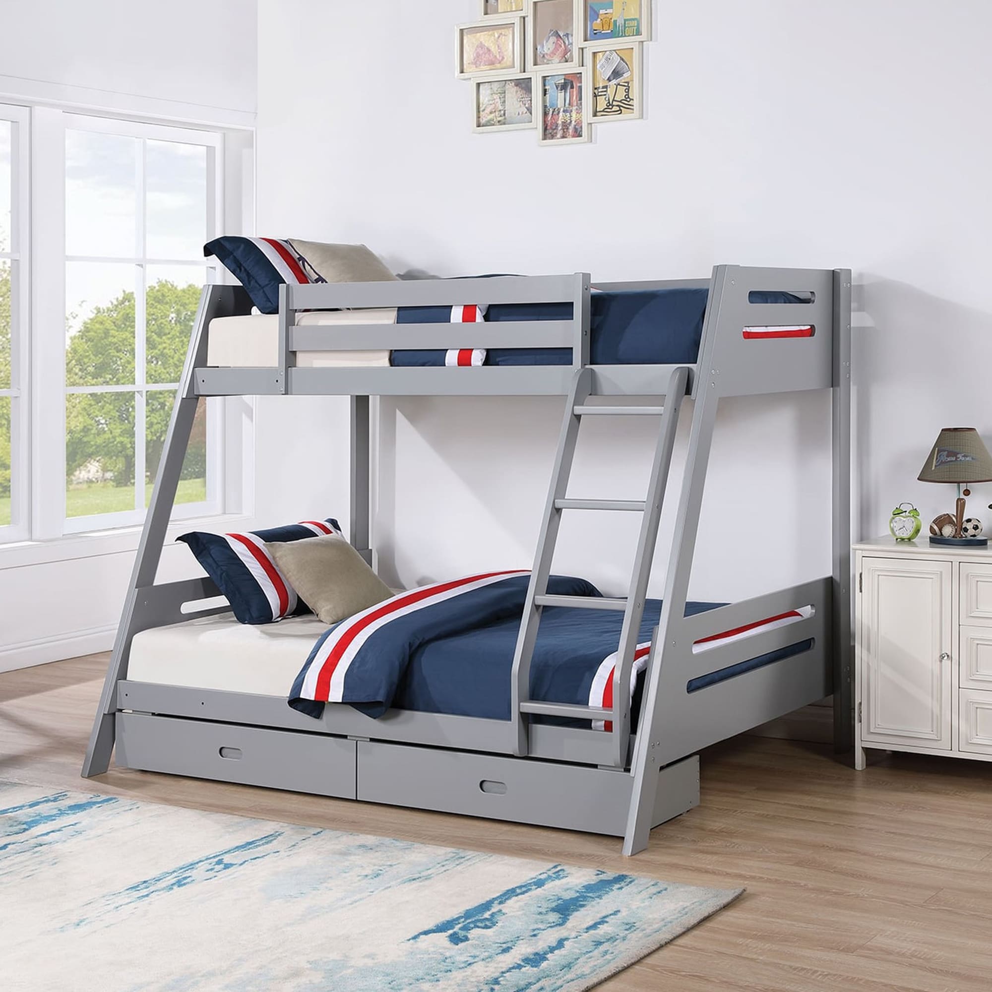 IHOMEadore MDFM-BK003GY Bunk-Beds - View #2
