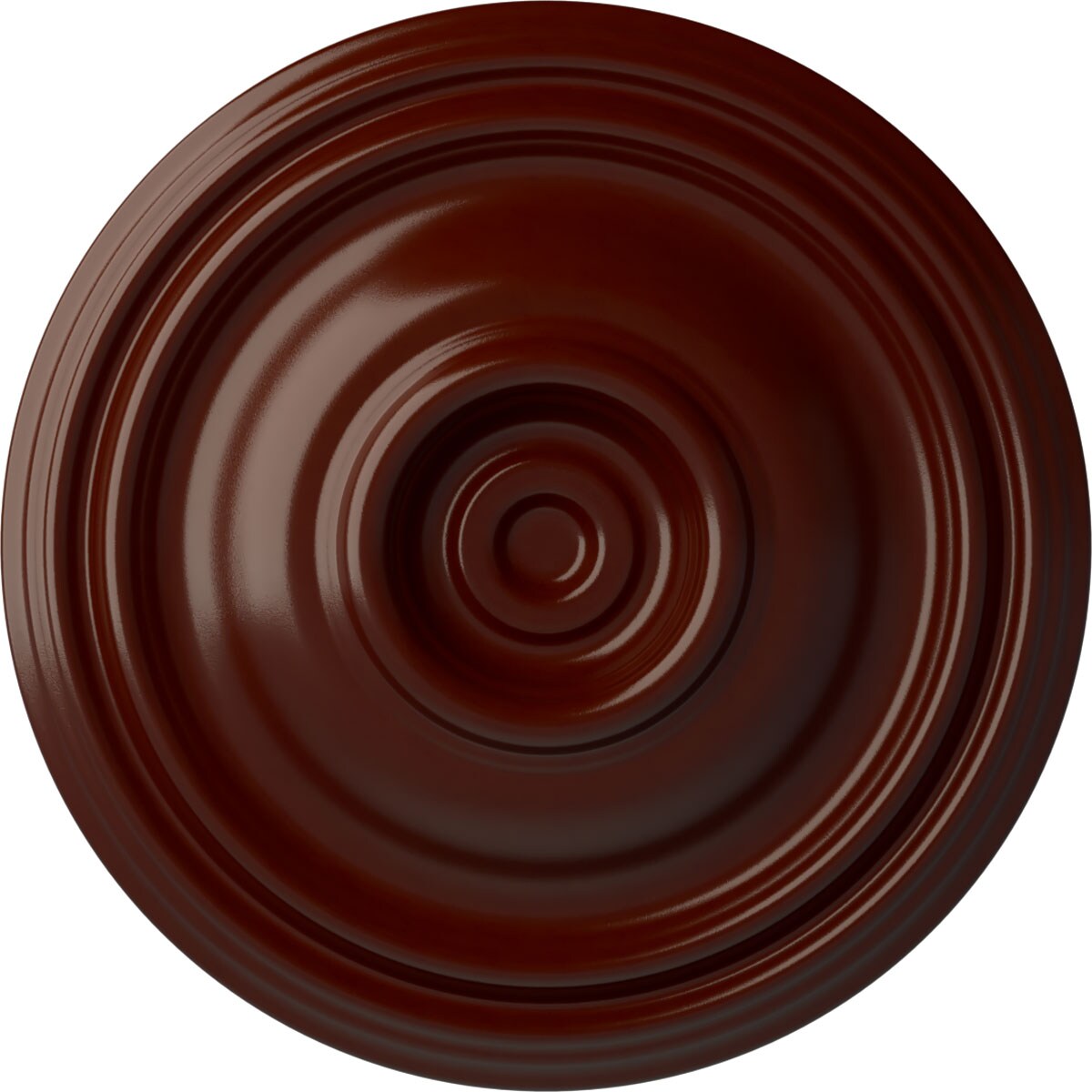 Ekena Millwork CM14TRBMF Traditional 14.75-in W x 14.75-in L Painted Brushed Mahogany Polyurethane Whole Ceiling Medallion