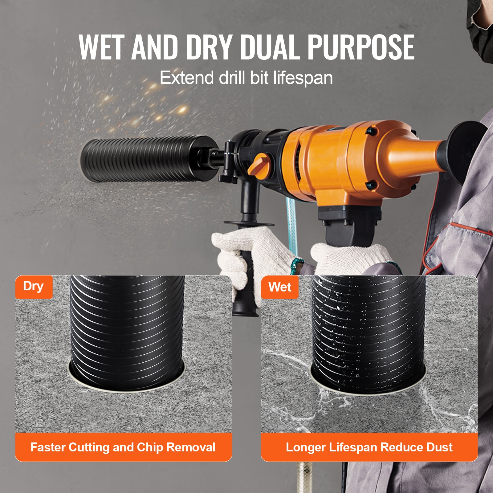VEVOR SCJGSQXZTGSS00625V0 Cement-Masonry-Drill-Bits - View #3