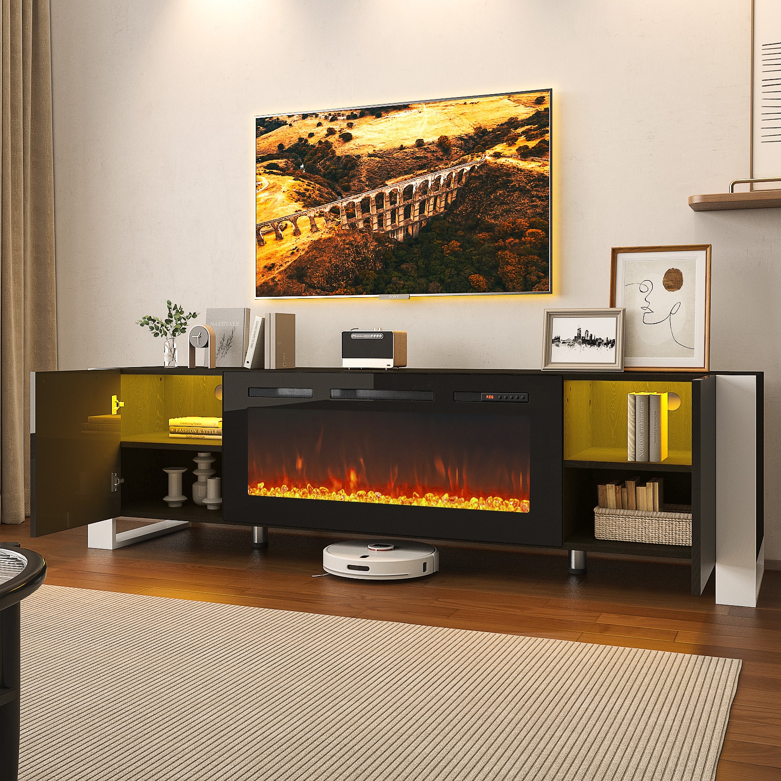 AOXUN AX-30970B Electric-Fireplaces - View #8