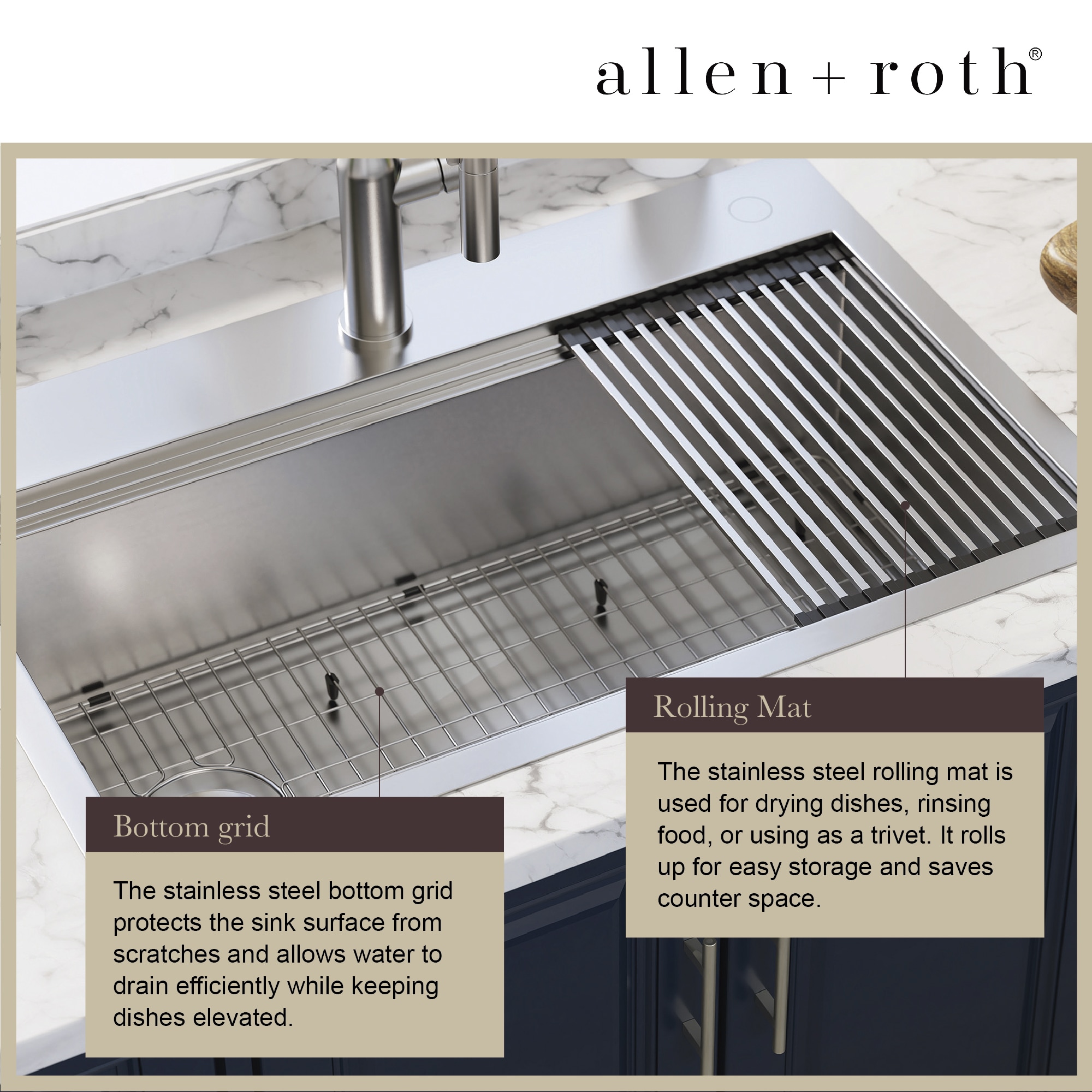 allen + roth FSD2Z3322C19-LF Kitchen-Sinks - View #5