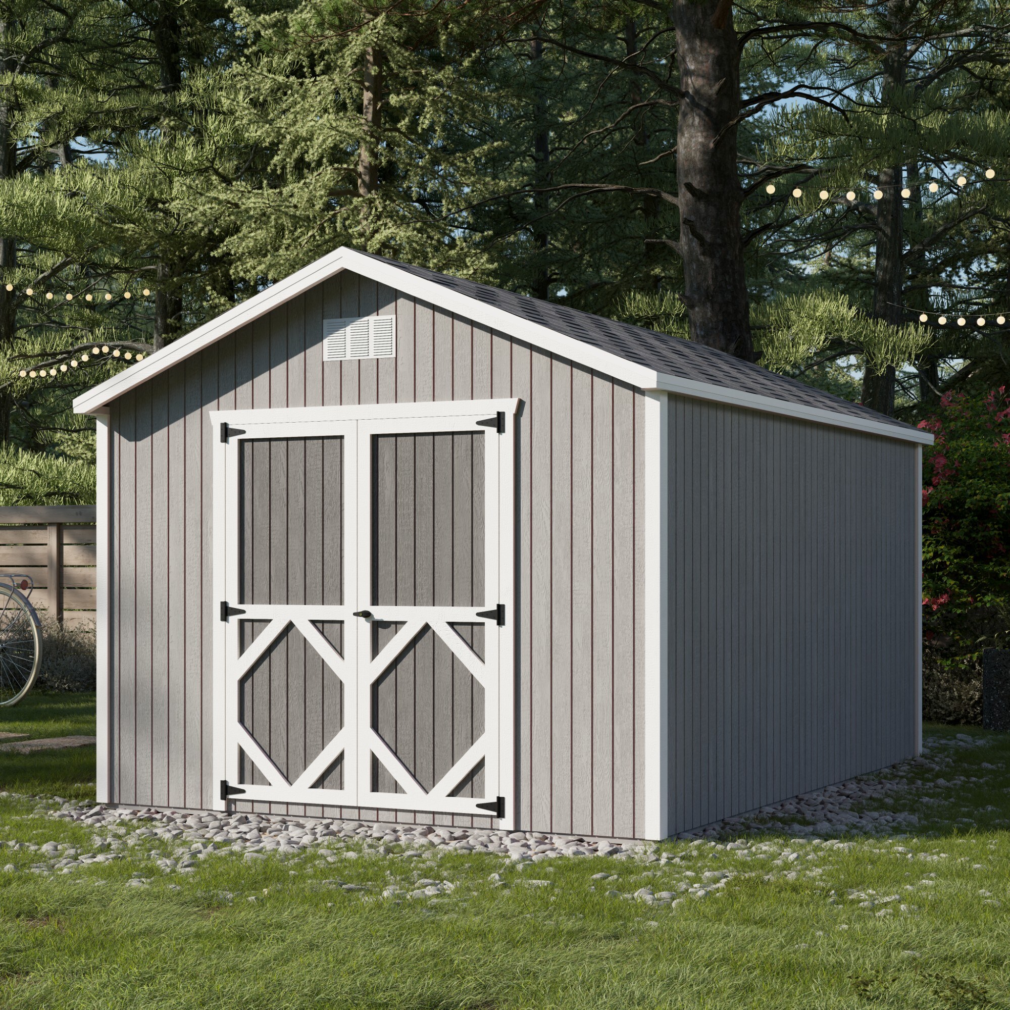 Little Cottage Co 10X14 CGS-PC-FK Wood-Storage-Buildings - View #2