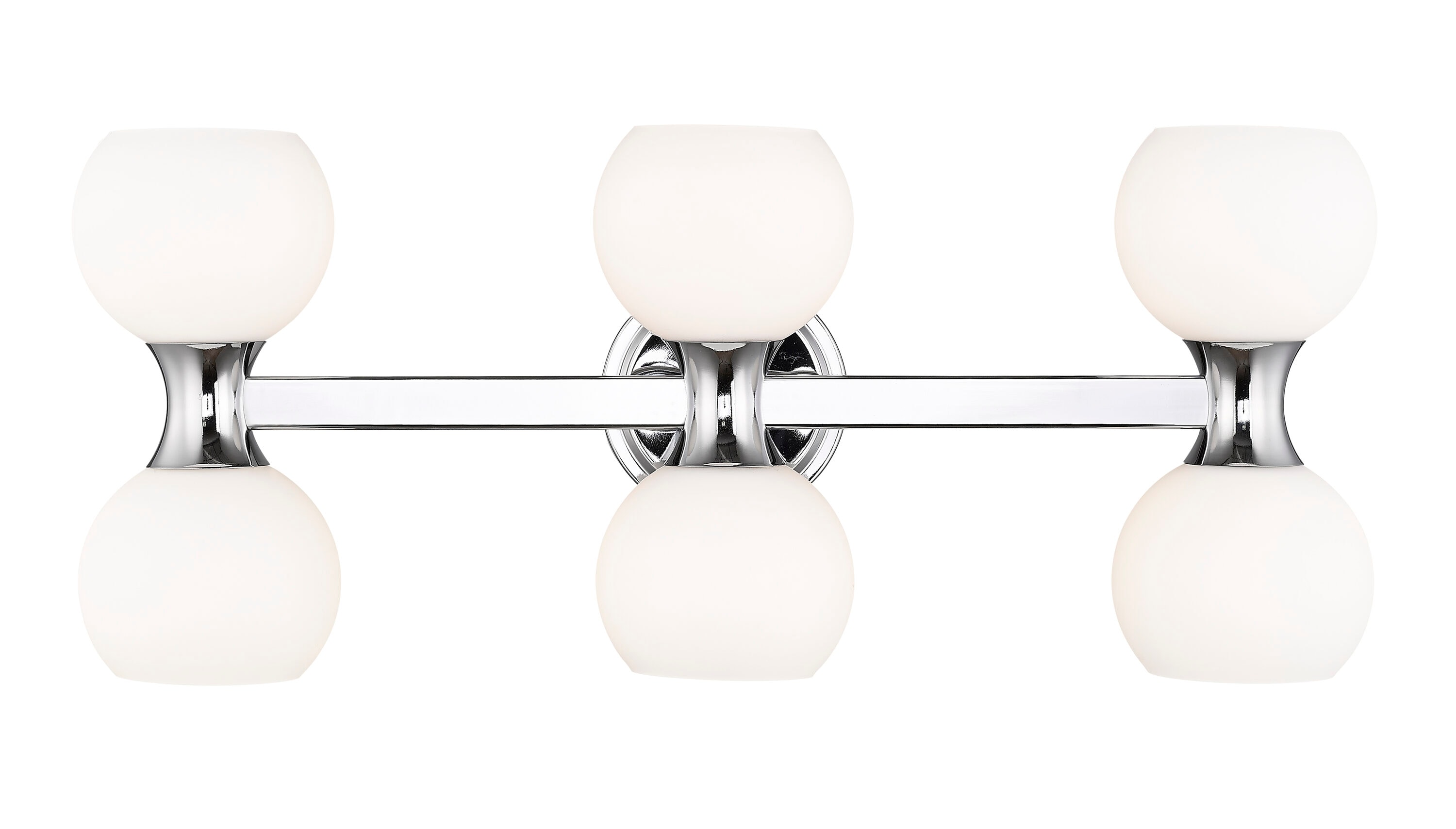 Z-Lite 494-6V-CH Artemis 6.5-in 6 -Light Polished Chrome Mid-century Vanity light