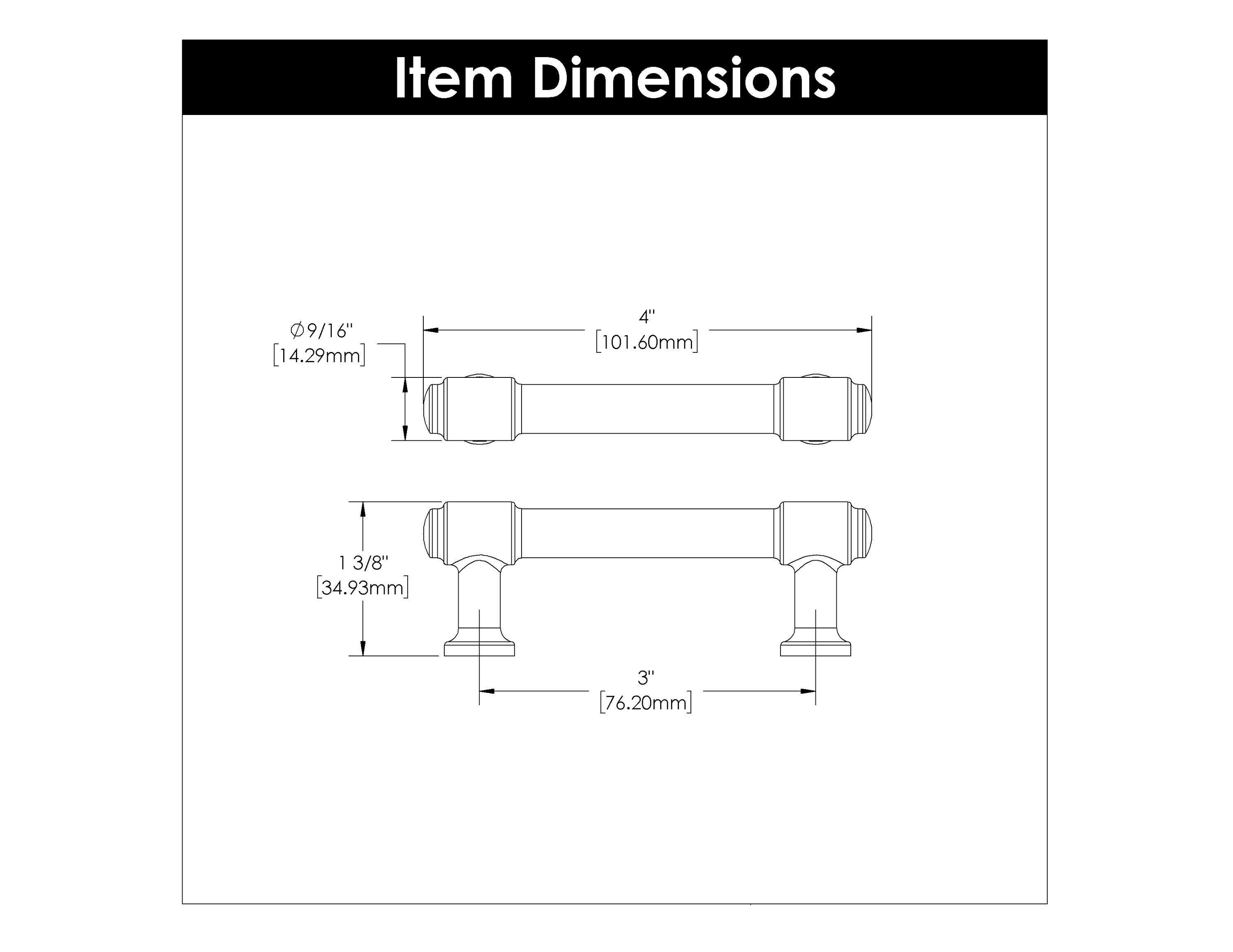 Hickory Hardware H077851CBZ-10B Cabinet-Pulls - View #4