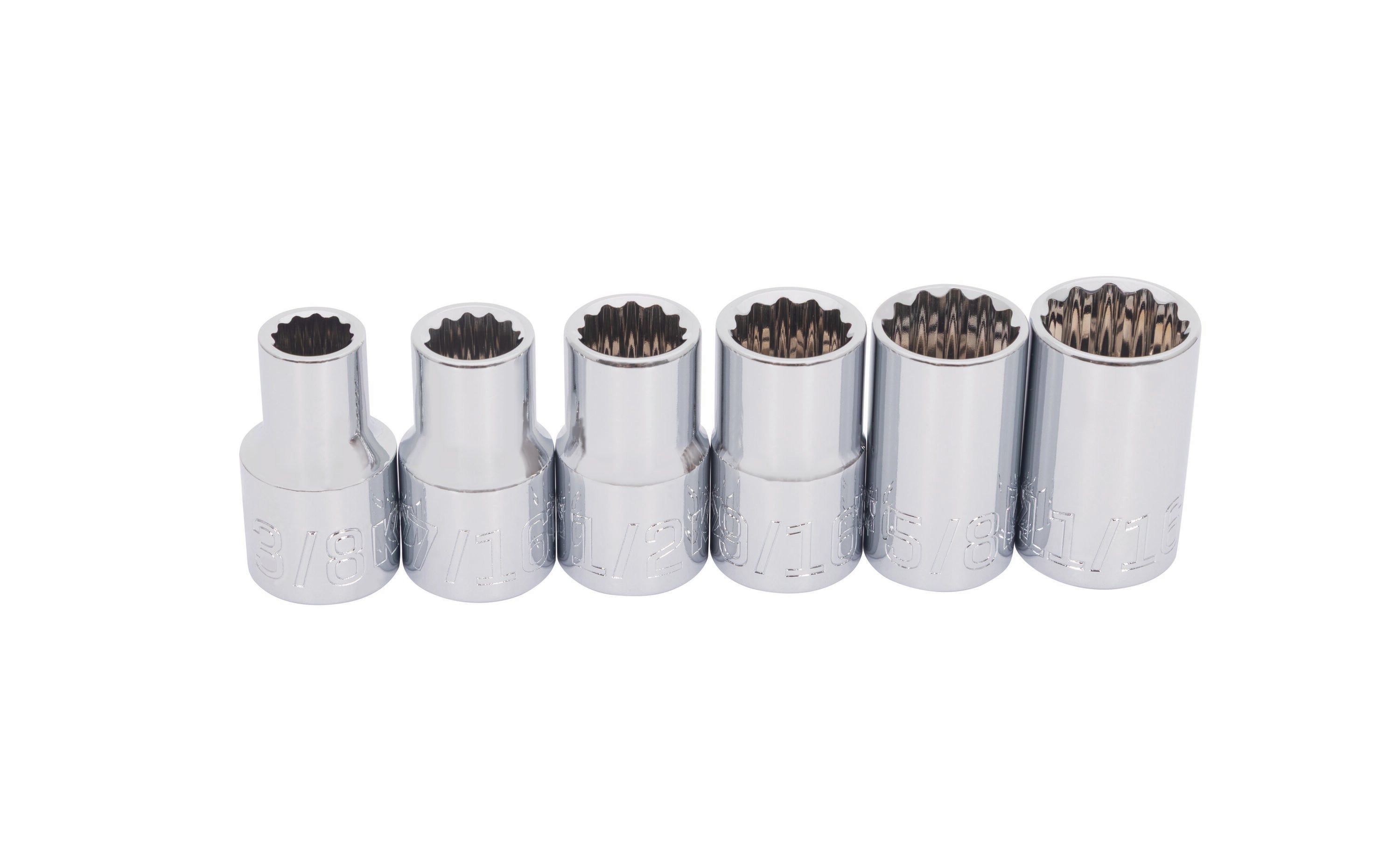 Kobalt 53576 1/2-in Drive Standard (SAE) Shallow Socket Set 6 -Pieces