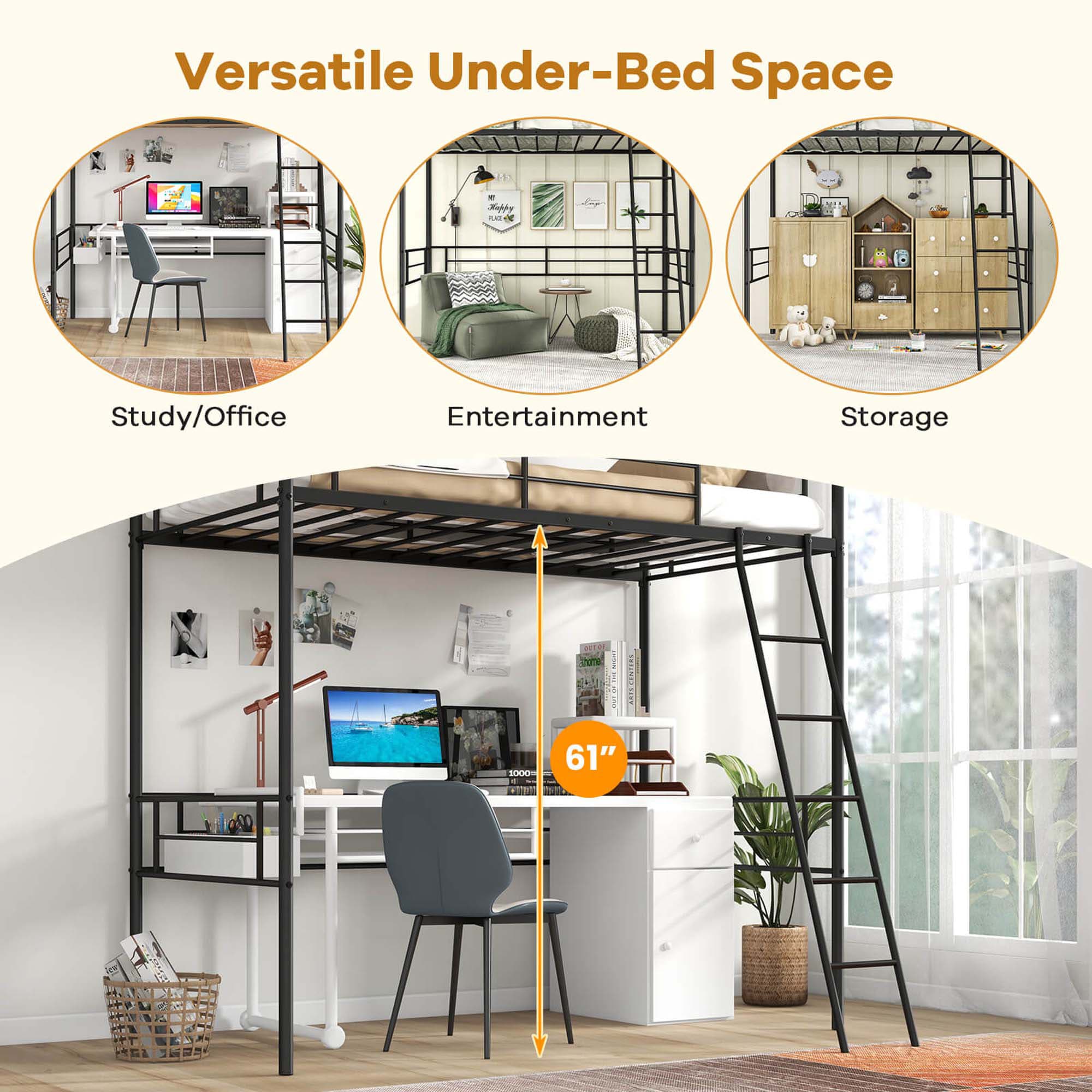 Costway HCST04092 Bunk-Beds - View #3