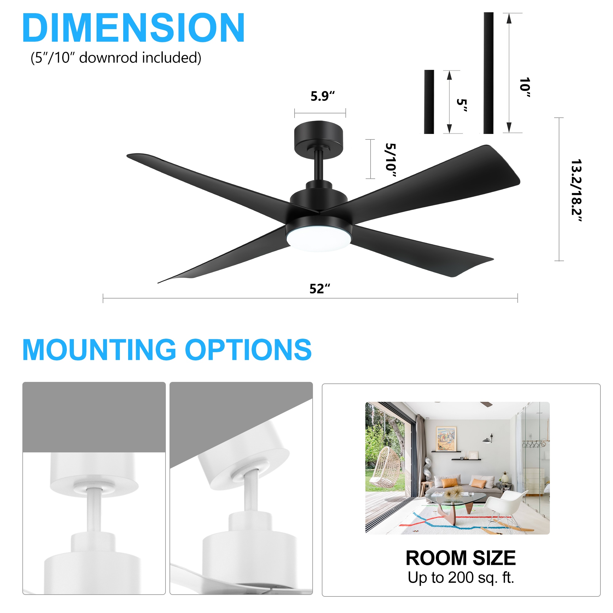 Breezary 30035-AB Ceiling-Fans - View #9