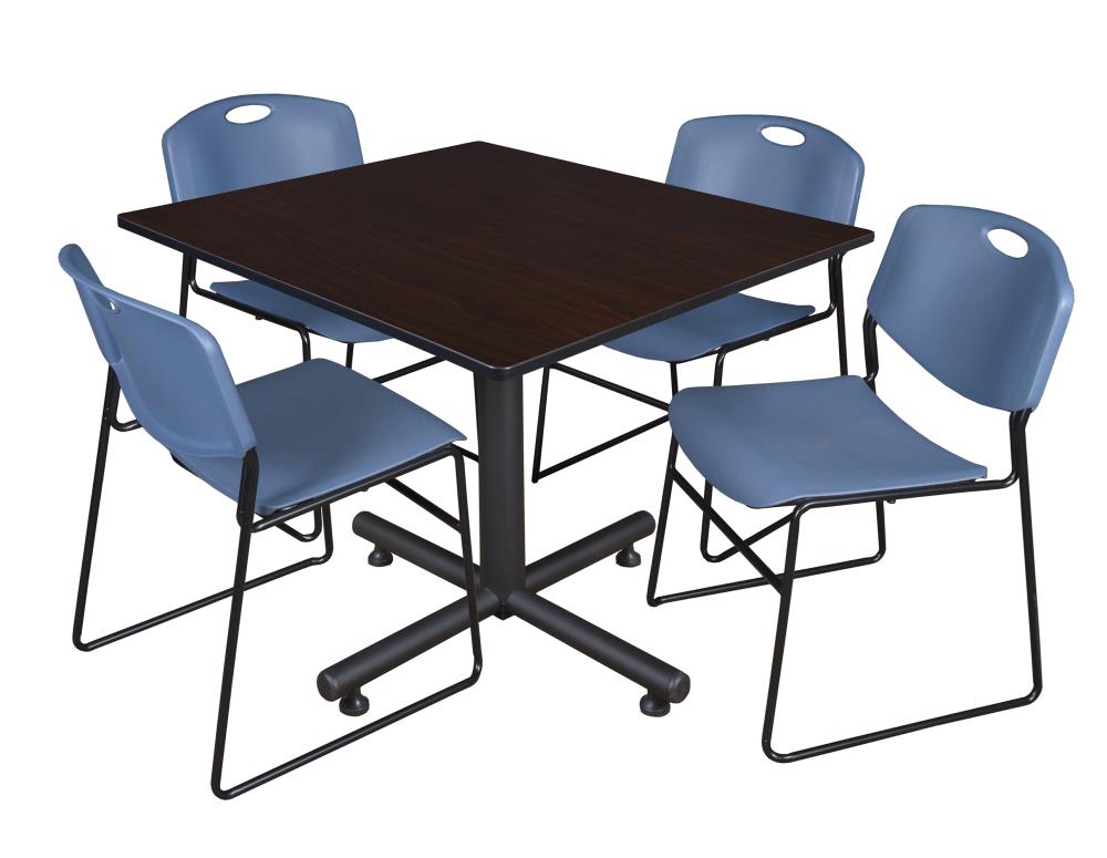 Regency TKB4848MW44BE Breakroom Brown 4-Person Training Table (48-in W x 29-in H)