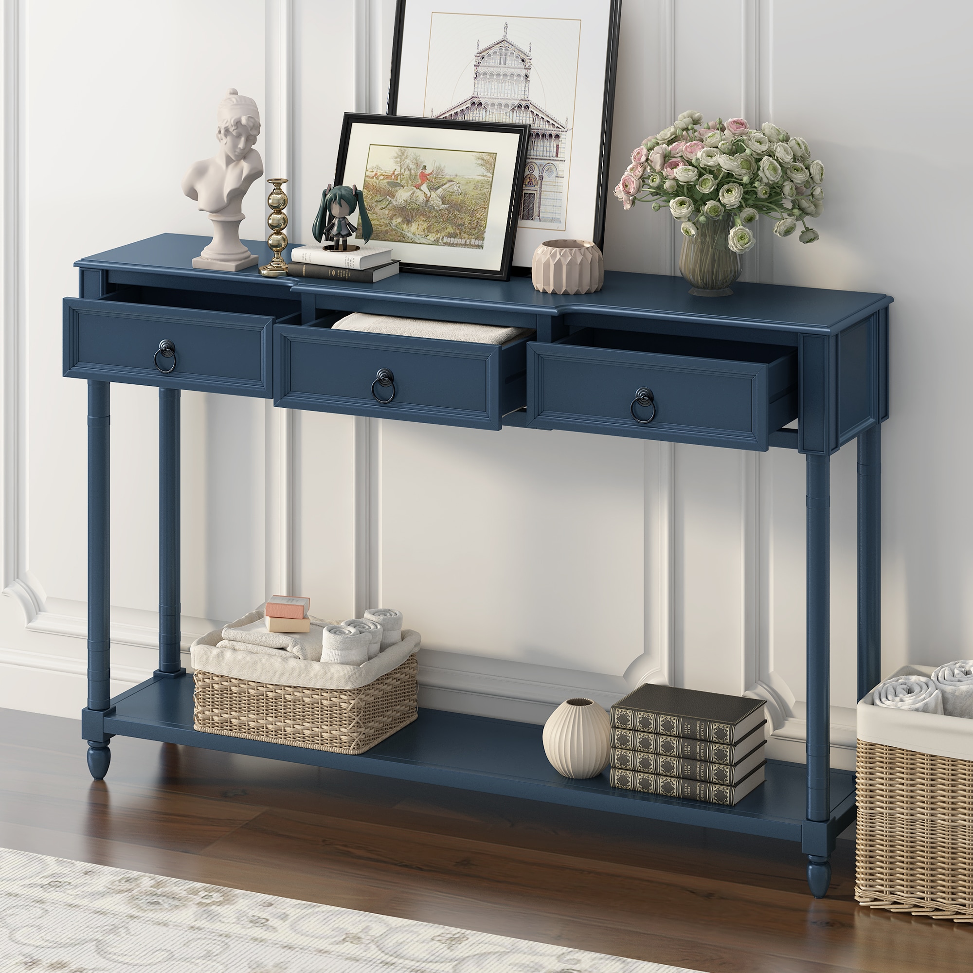 Mondawe Vintage Distressed Console Table at Lowes.com