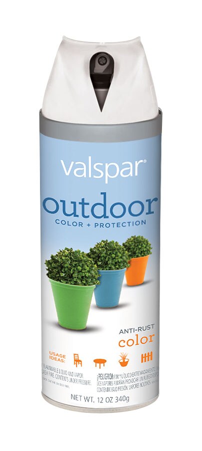 Valspar 410.0015301.076 Satin Morning Mist Spray Paint and Primer In One (NET WT. 12-oz)