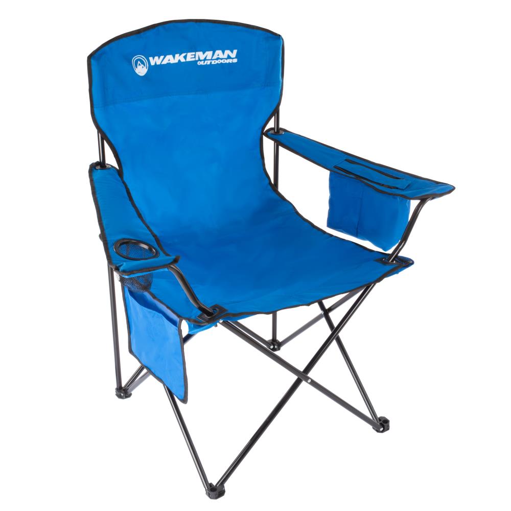 Garden Treasures Polyester Blue Folding Camping Chair (Carrying