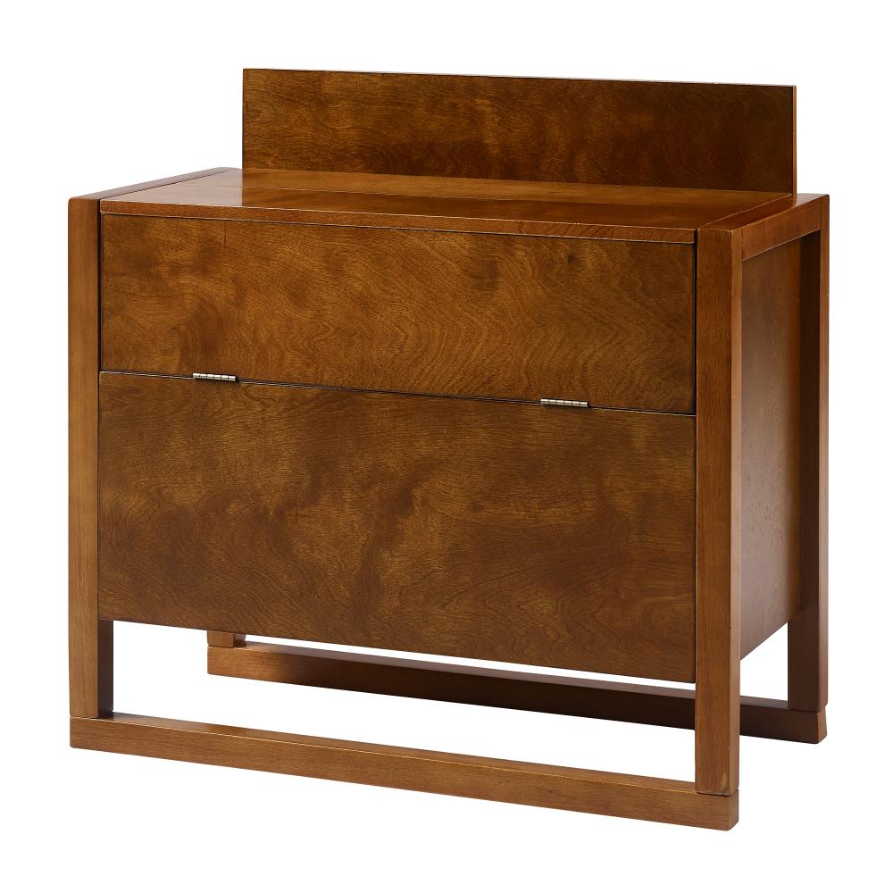Versanora VNF-00039WA Addison 24-in x 24-in Brown Rectangle Bar Cabinet