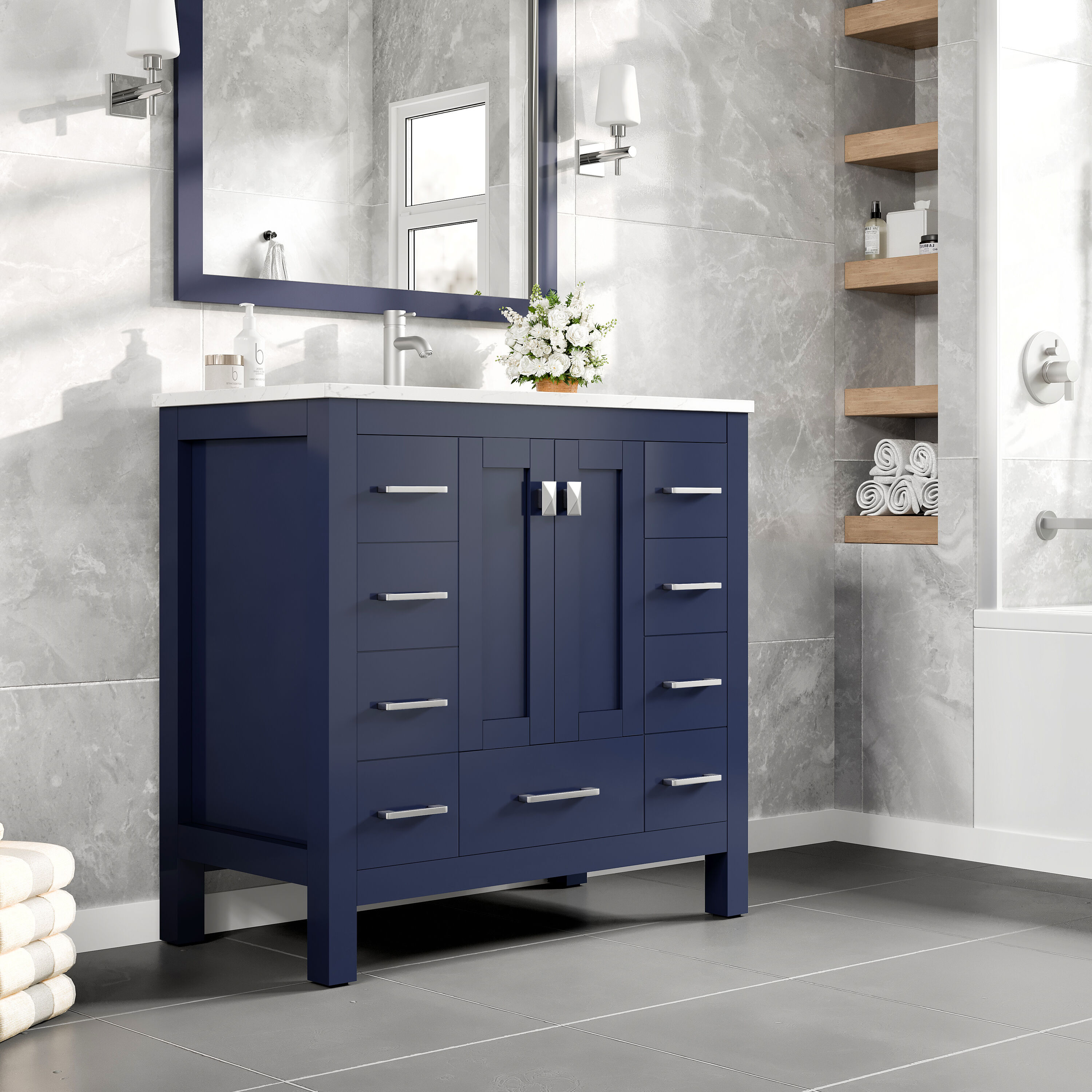 Eviva EVVN411-36X18BQ Bath-Vanity-Combo - View #2