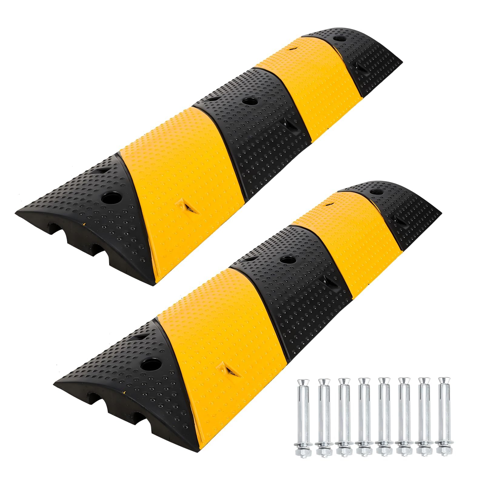 DEXSO Heavy Duty Speed Bump 2 Pack Rubber
