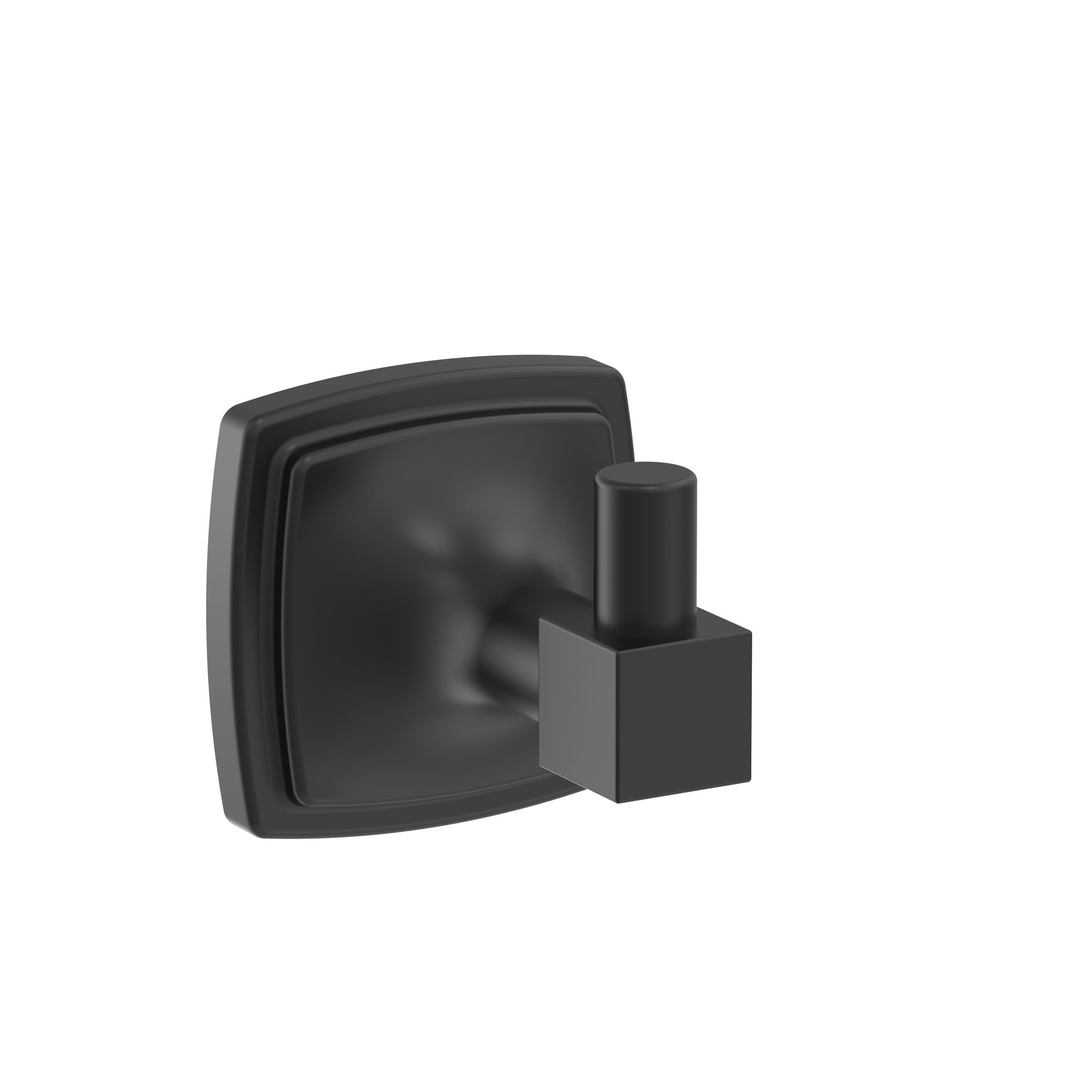 Amerock BH36090MB Stature Matte Black Single -Hook Wall mount Towel Hook