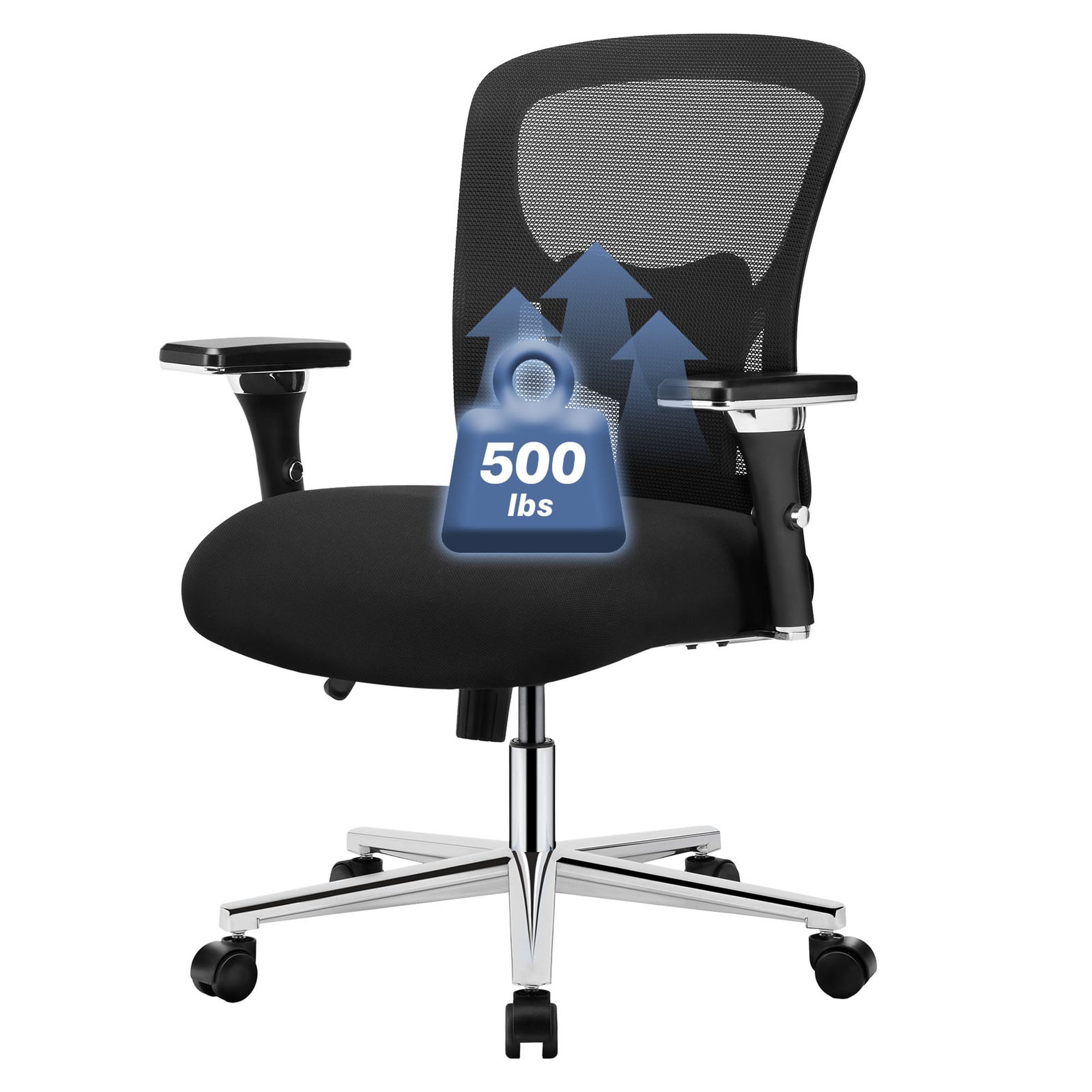 Boyel Living Desk Chair Waist Support 500 lb Heavy Duty Mesh Ergonomic Computer Chair