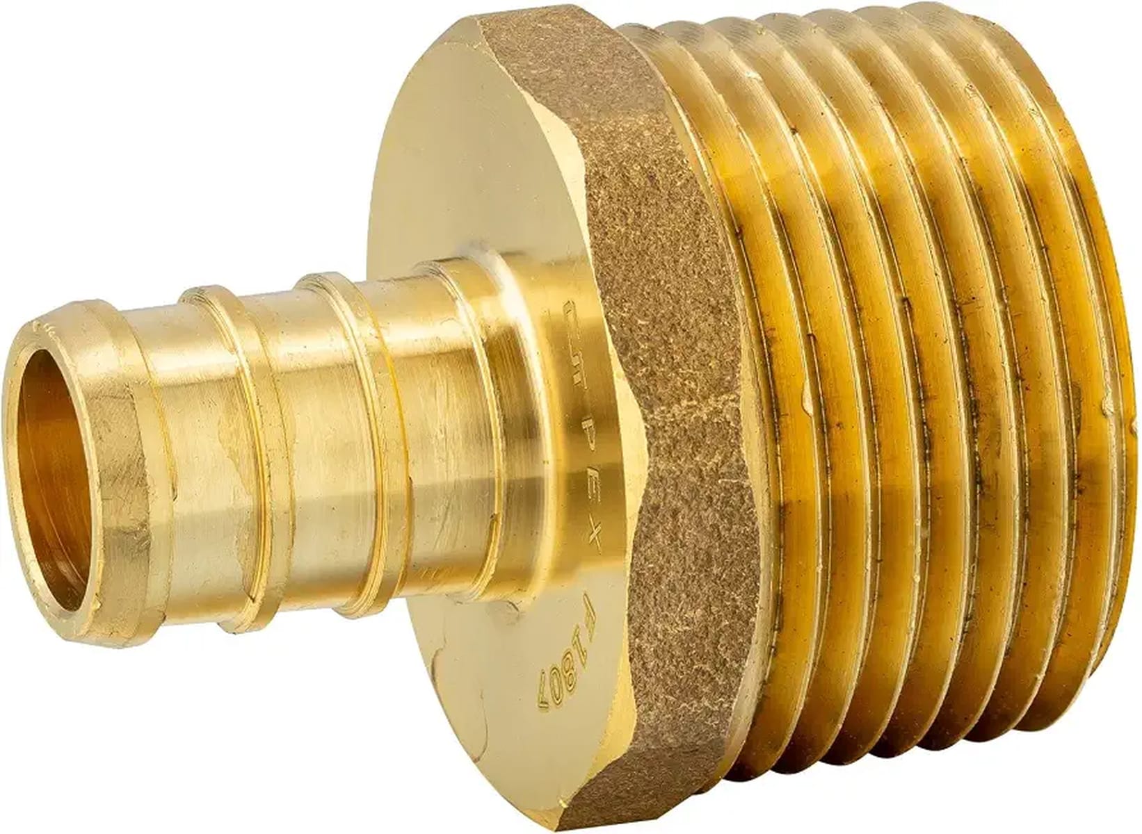 EFIELD  2-Pack Pex 1/2 Inch x 3/4 Inch NPT Male Adapter Brass Crimp Fitting ASTM F1807