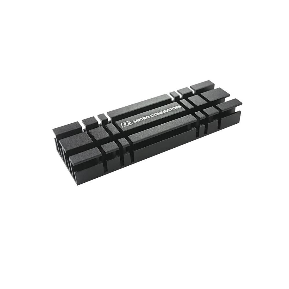 Micro Connectors MCRC044  NGFFM2-HS803-BK M.2 2280 SSD Heat Sink Kit- Black