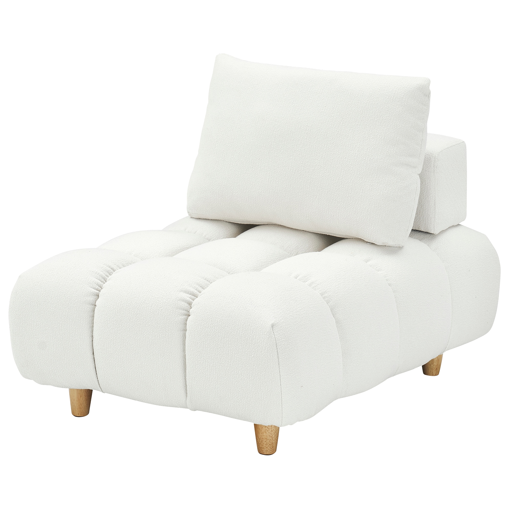 Bybafun YC5200094 Modern Beige Accent Chair