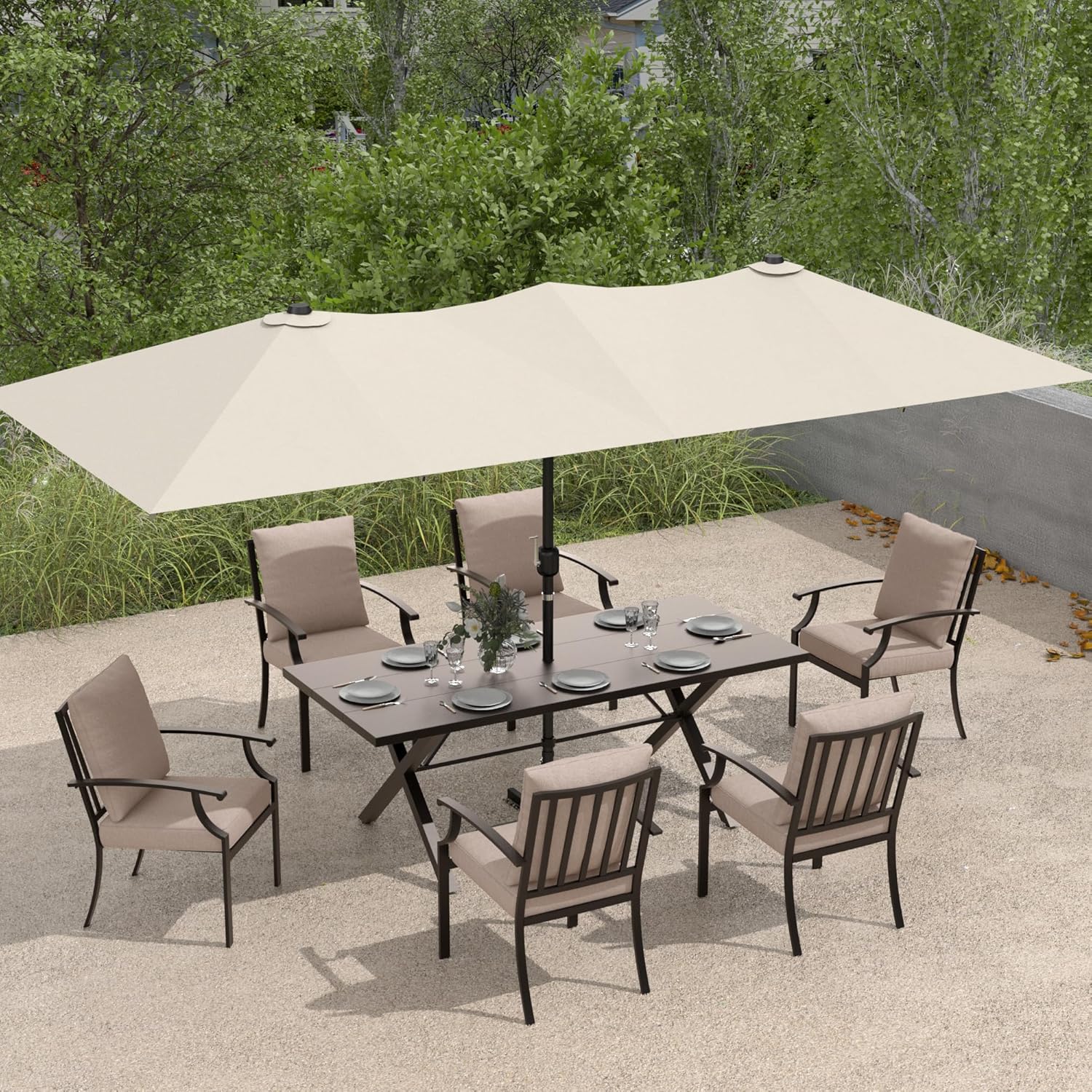 ALAULM LS-SAN7DM-SAND Patio-Dining-Sets - View #2