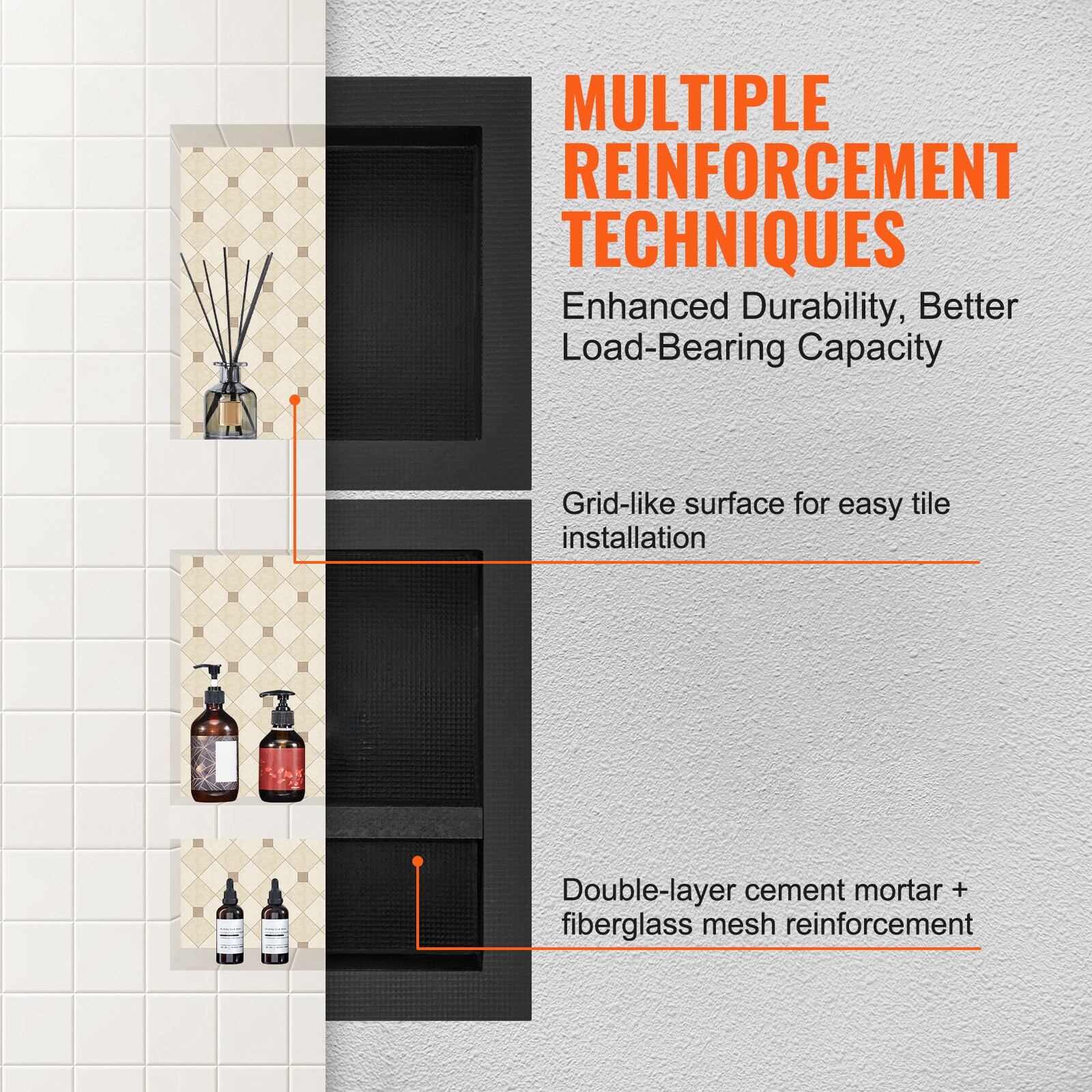 VEVOR SCSLLYBK3C1604695V0 Bathroom-Shelves - View #4