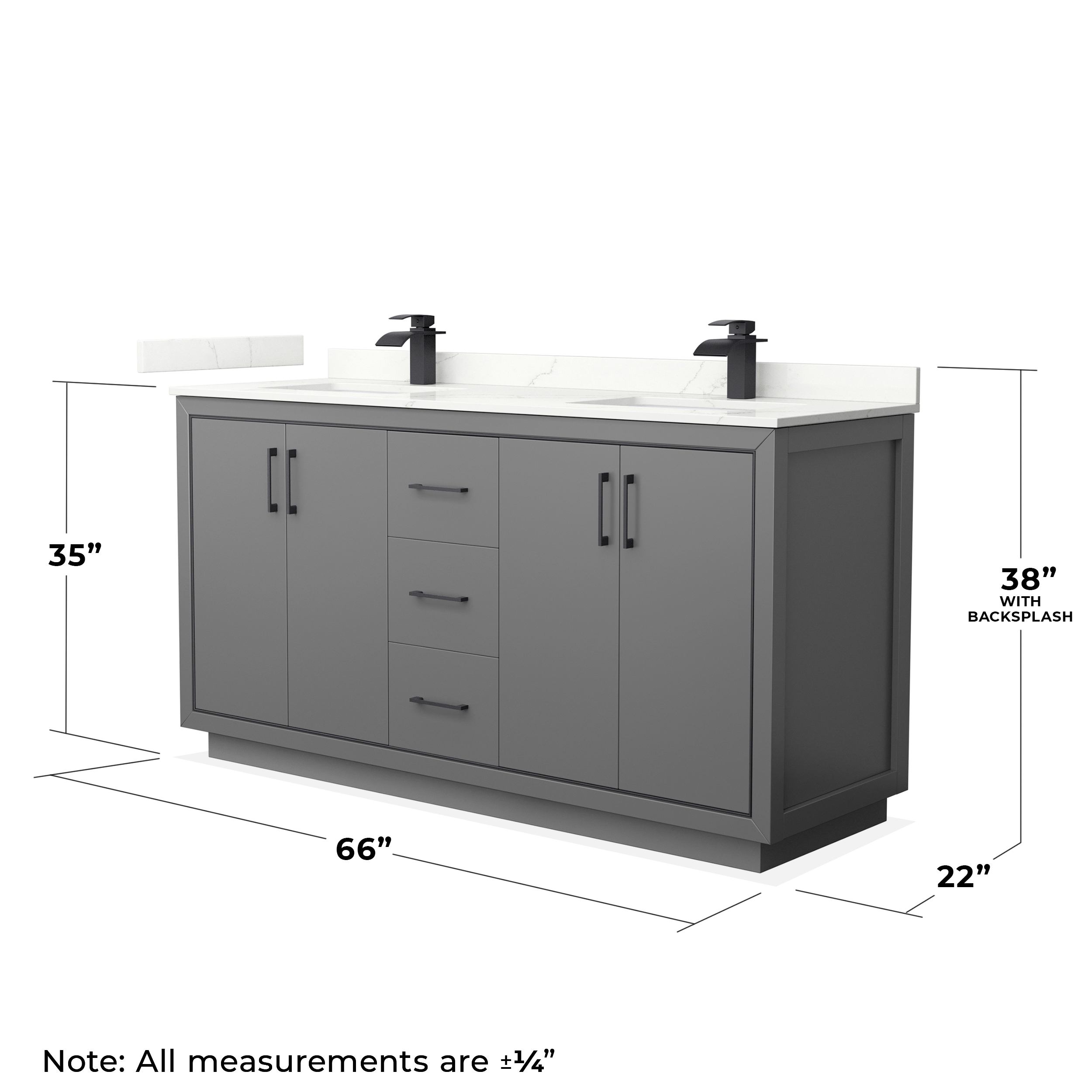 Wyndham Collection WCF111166DGBGTUNSMXX Bath-Vanity-Combo - View #6