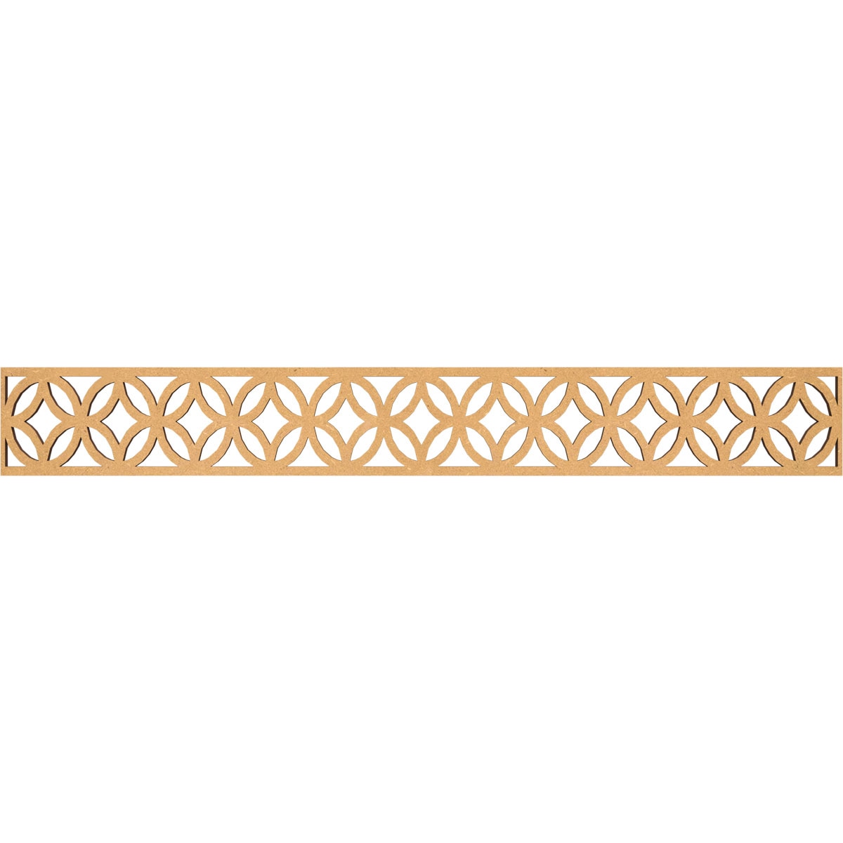 Ekena Millwork MLDB06X46CROMF Crosby Fretwork Flat Trim 6-in x 3.86-ft Brown Unfinished 2157711 Pierced Wall Panel Moulding