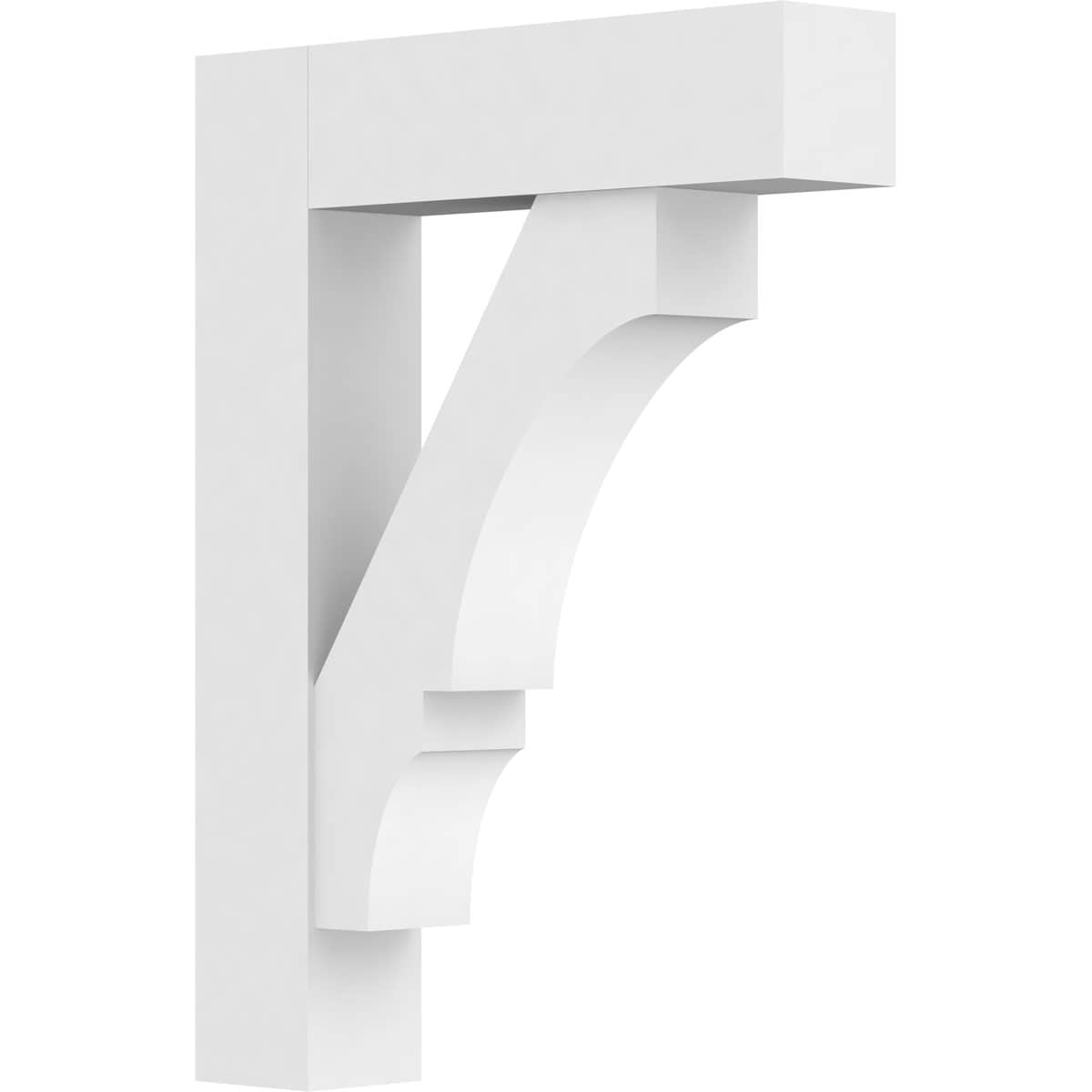 Ekena Millwork BKTP05X24X32BOA05 Standard Balboa 5-in x 24-in x 32-in White PVC Standard bracket