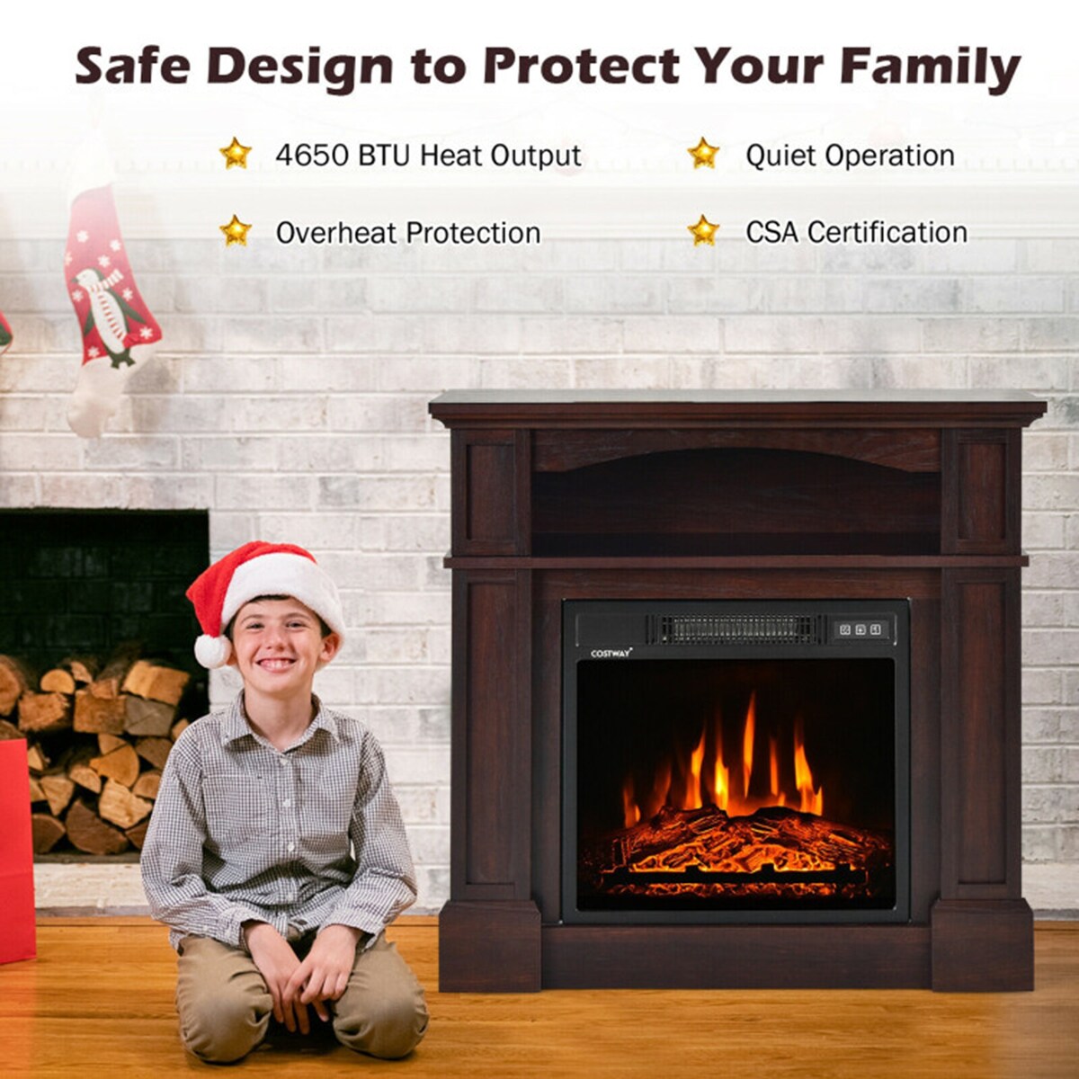 Clihome CL-NAUS-10102 Electric-Fireplaces - View #12