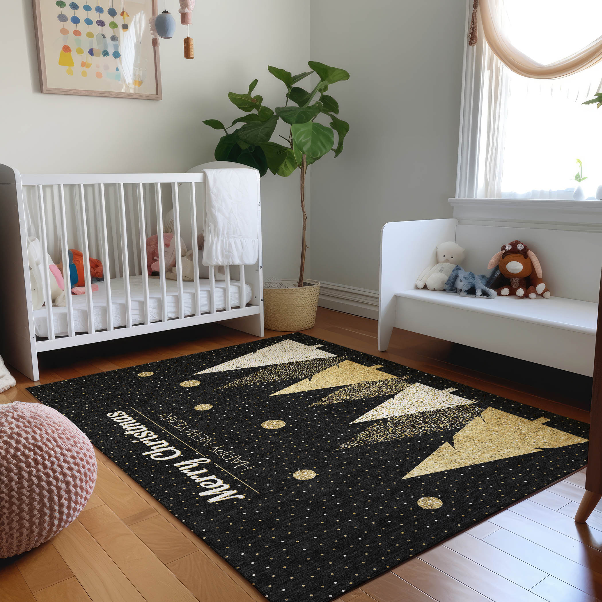 Addison Rugs AMF222MI8X10 Mayfield AMF222MI 8 x 10 (ft) Loomed Polyester Midnight Rectangular Indoor Abstract Machine washable Area rug