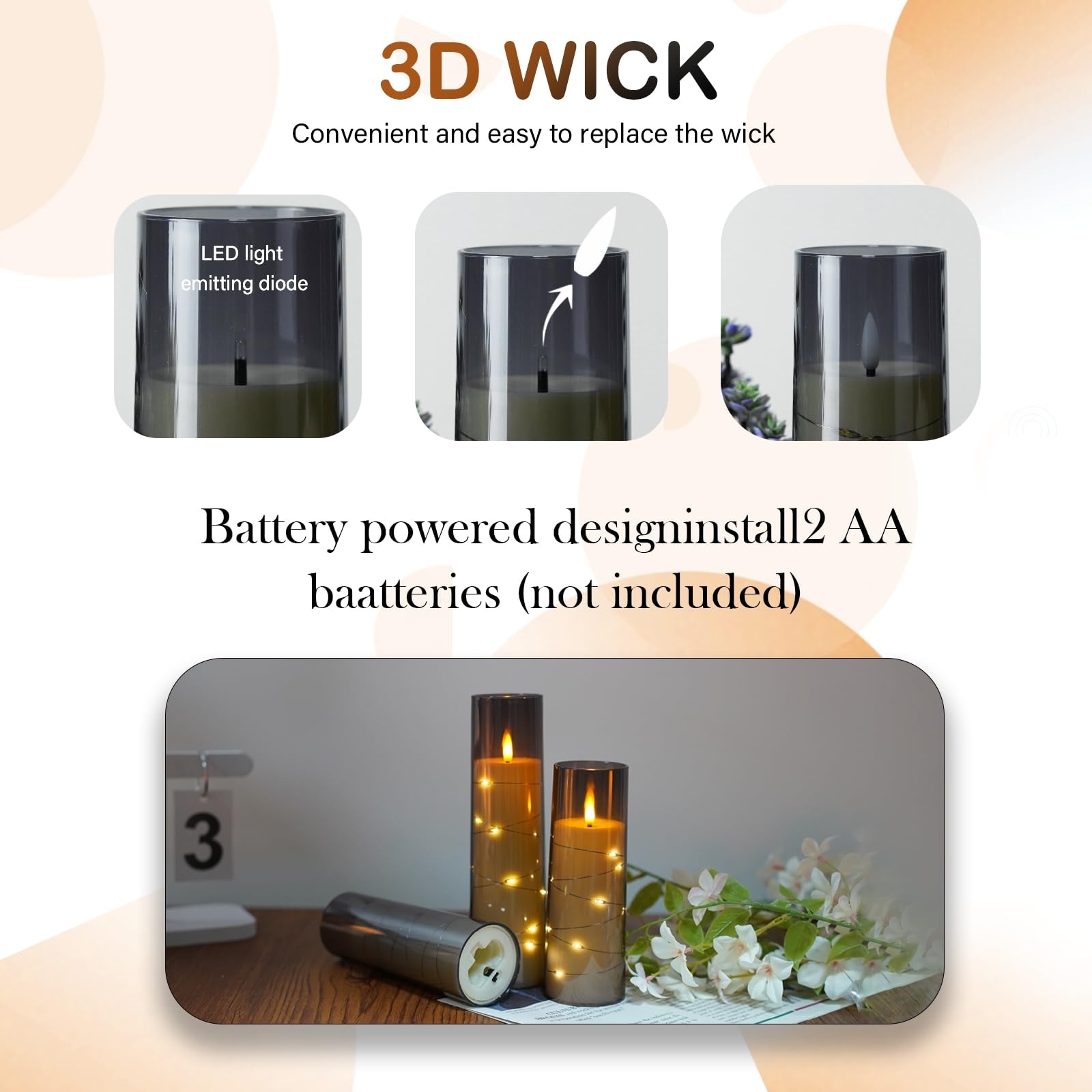 Phewnyzo LPW0521W061 candles - View #2