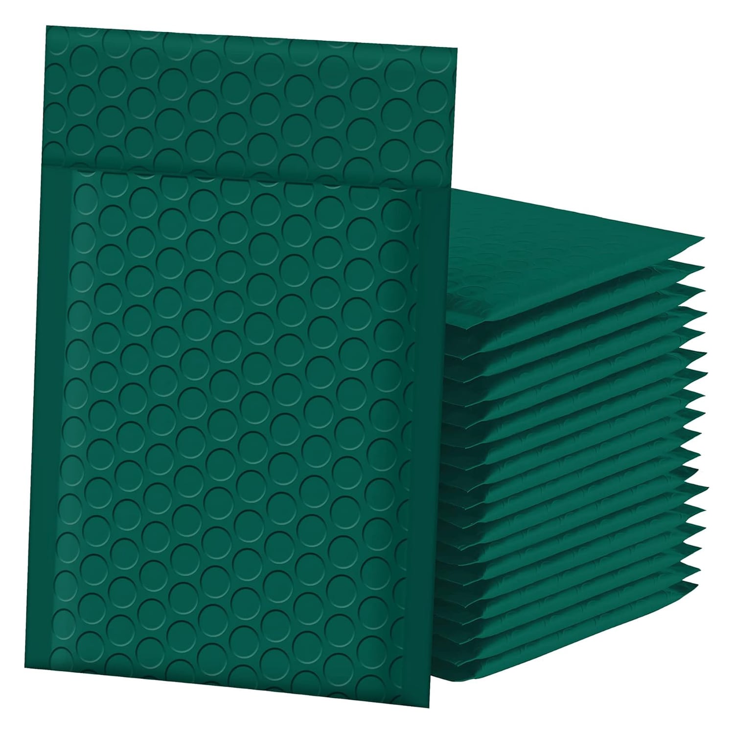 Etokfoks  ultramarine green bubble mailers 4 x 8 inch opaque matte padded envelopes 50 pack self seal number 000 mailing bags