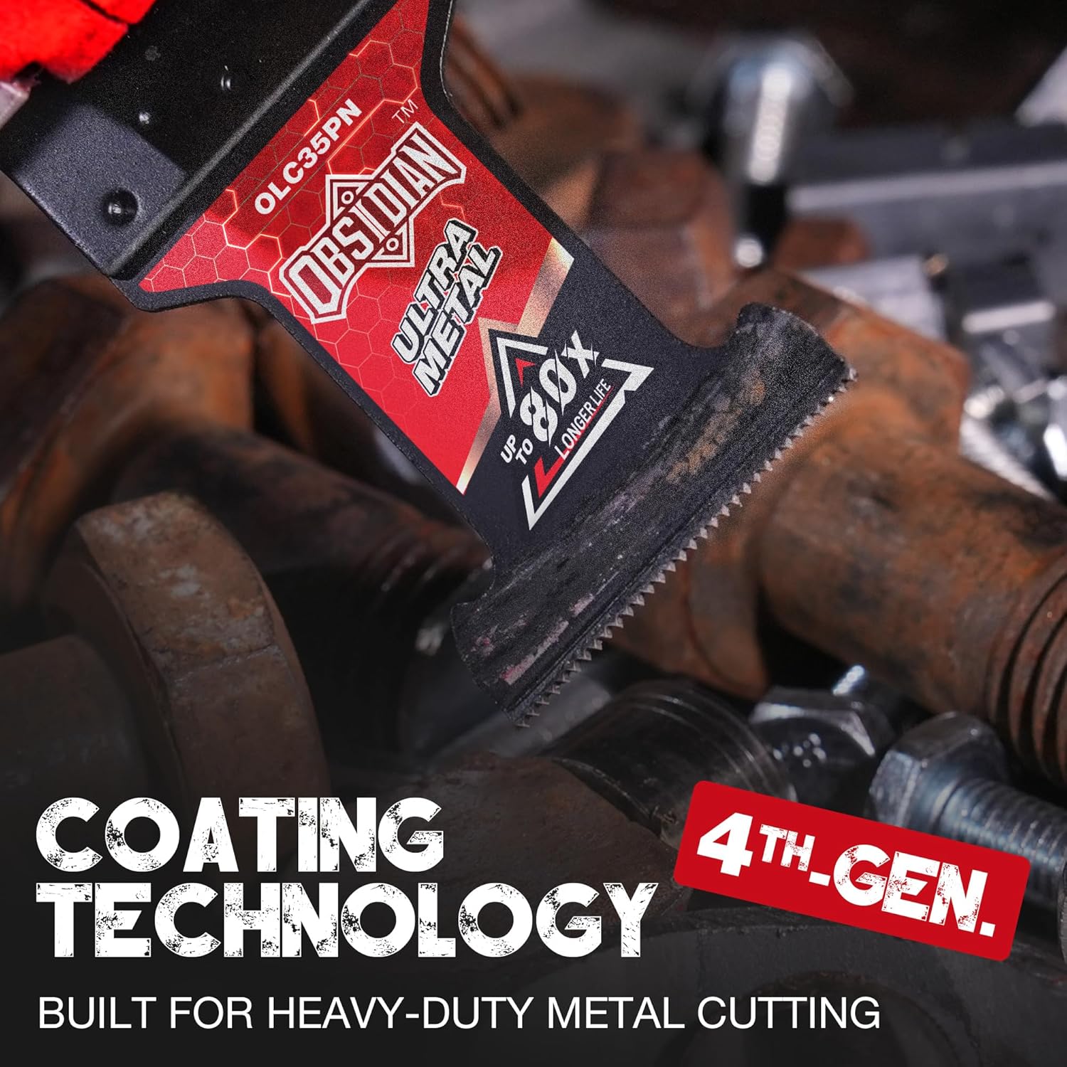 EZARC TiAlN Obsidian Carbide Oscillating Saw Blades Pro