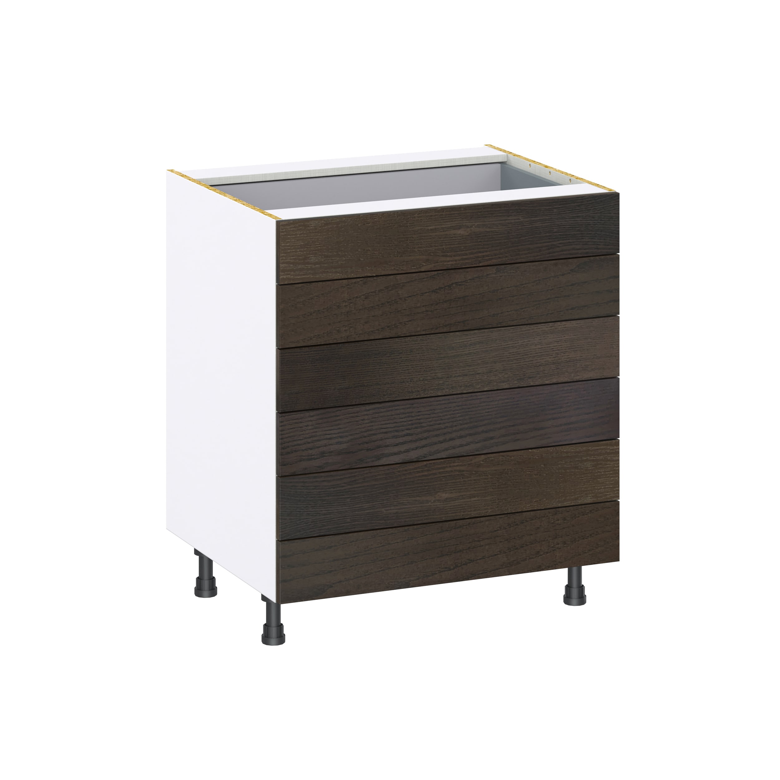 Hugo&Borg Montclaire 30-in W x 34.5-in H x 24-in D Wood 3-Drawer Base Fully Assembled Cabinet (Recessed Panel Style)