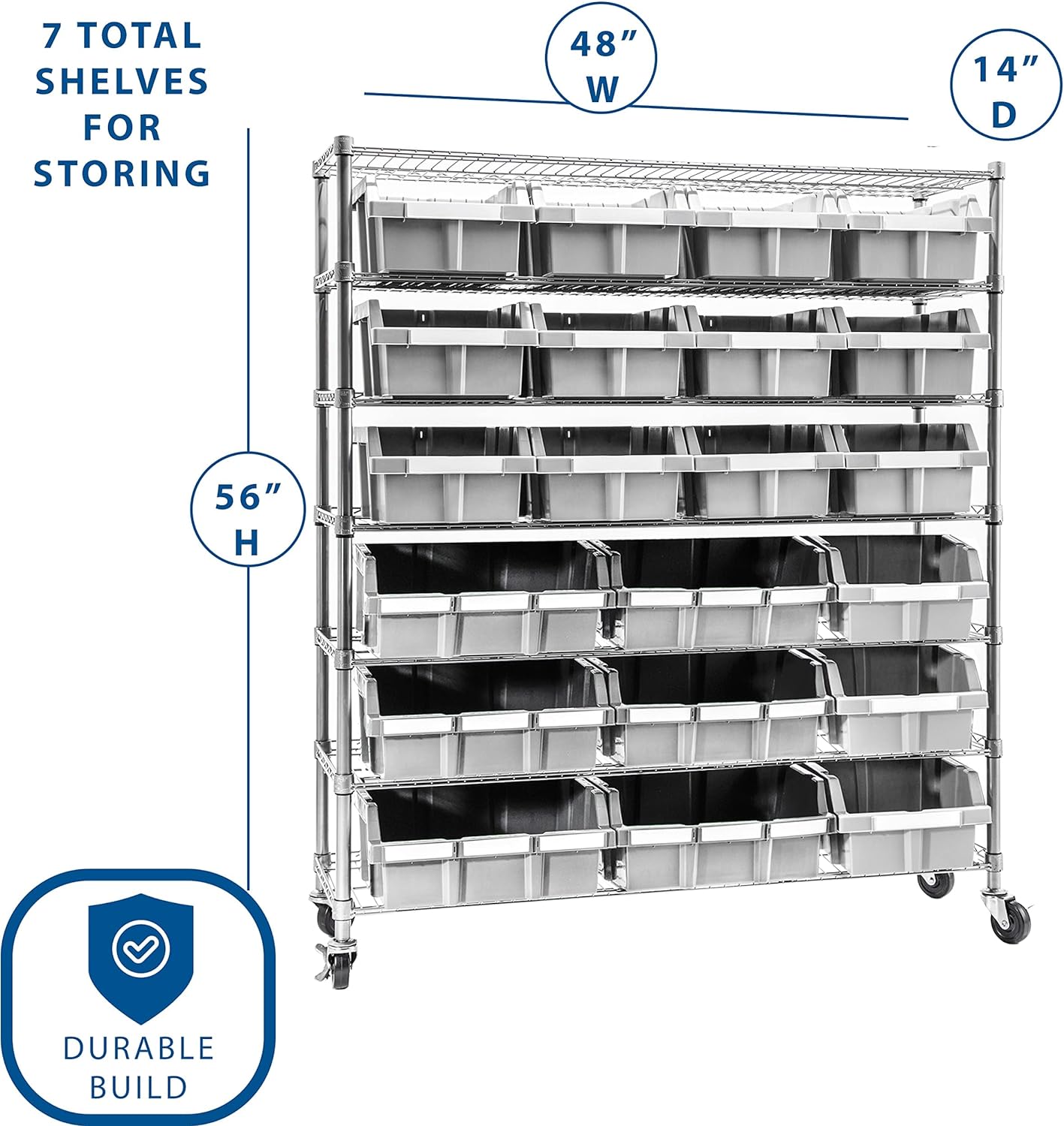 Sturdy 7 Tier shops Shelves